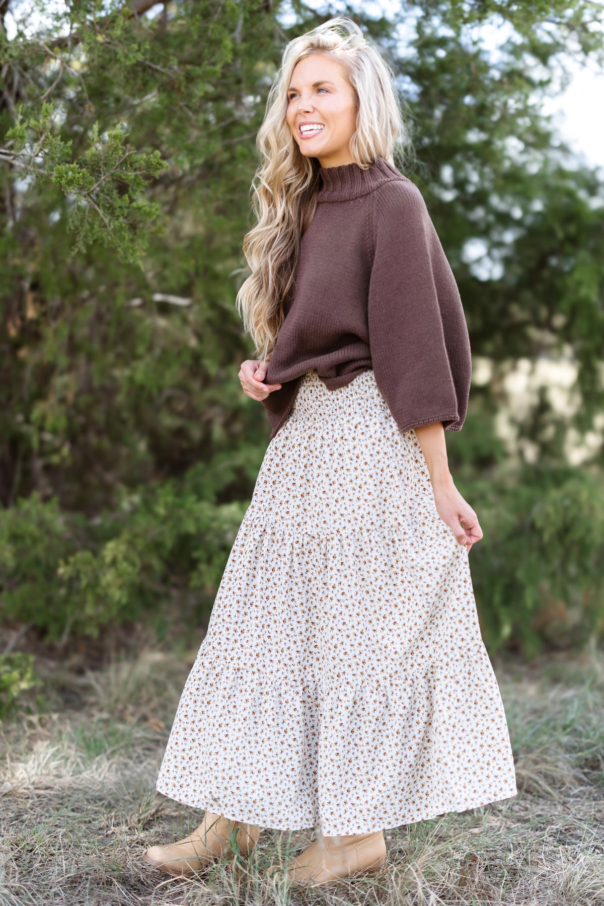 Don't Hold Back Skirt - Cream Combo