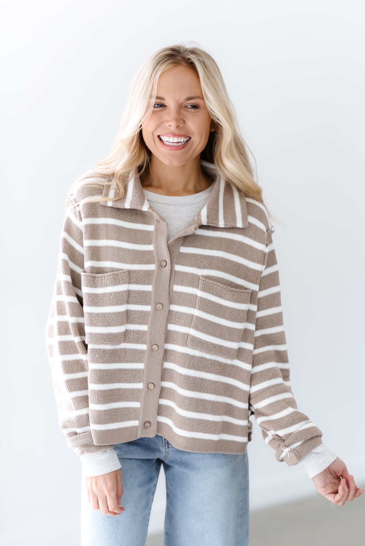 Midnight Frost Sweater - Taupe