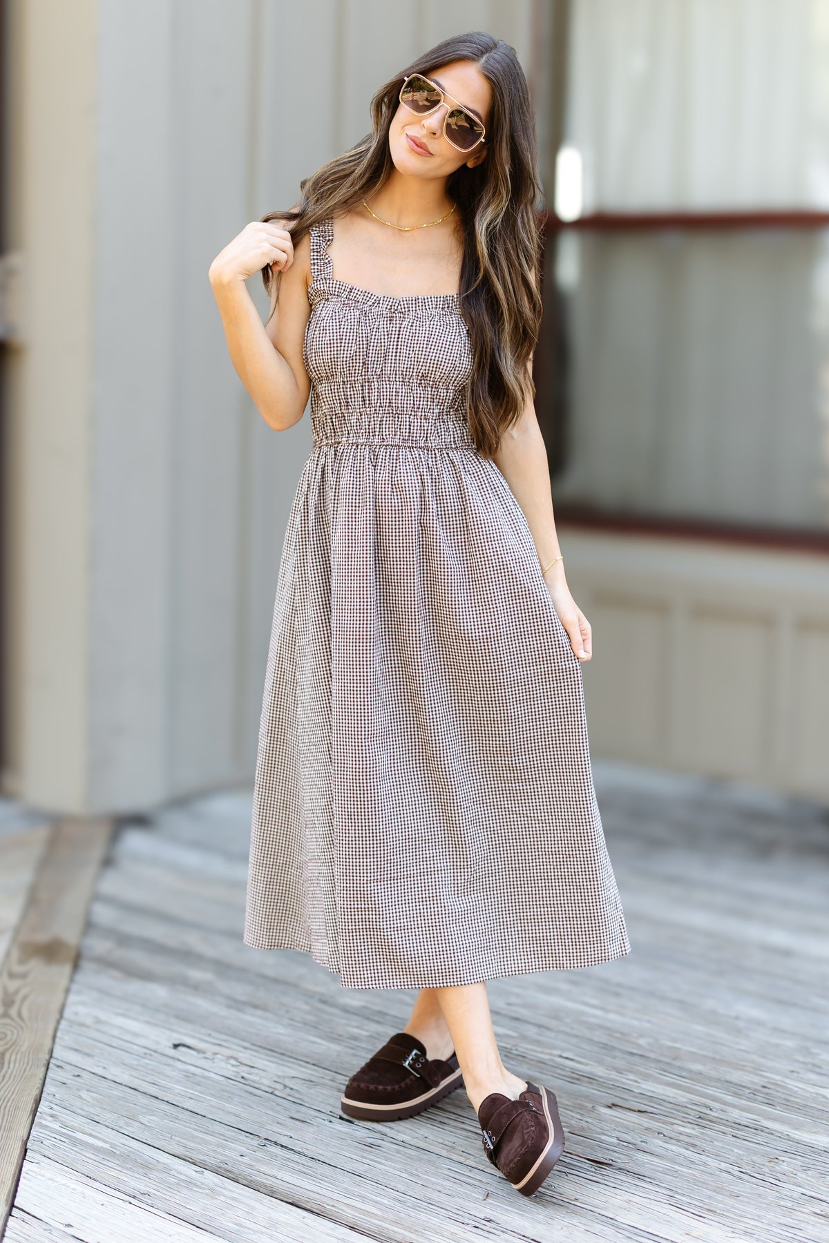 Paula Dress - Brown