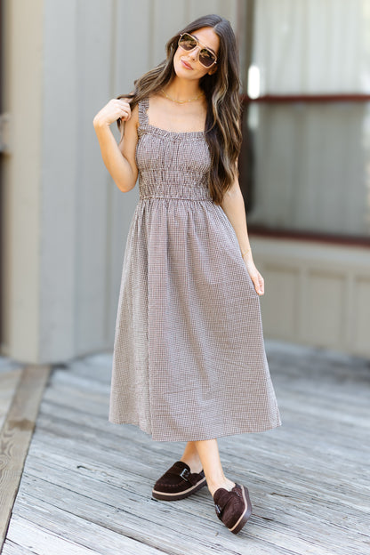 Paula Dress - Brown