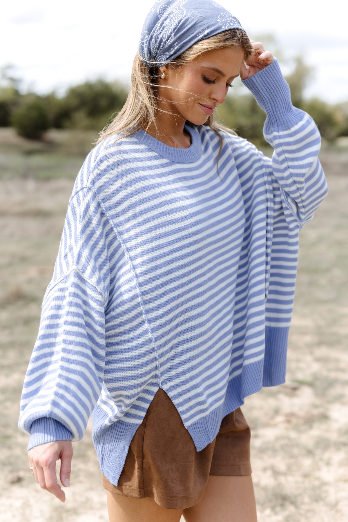 Coastal Comfort Oversized Sweater