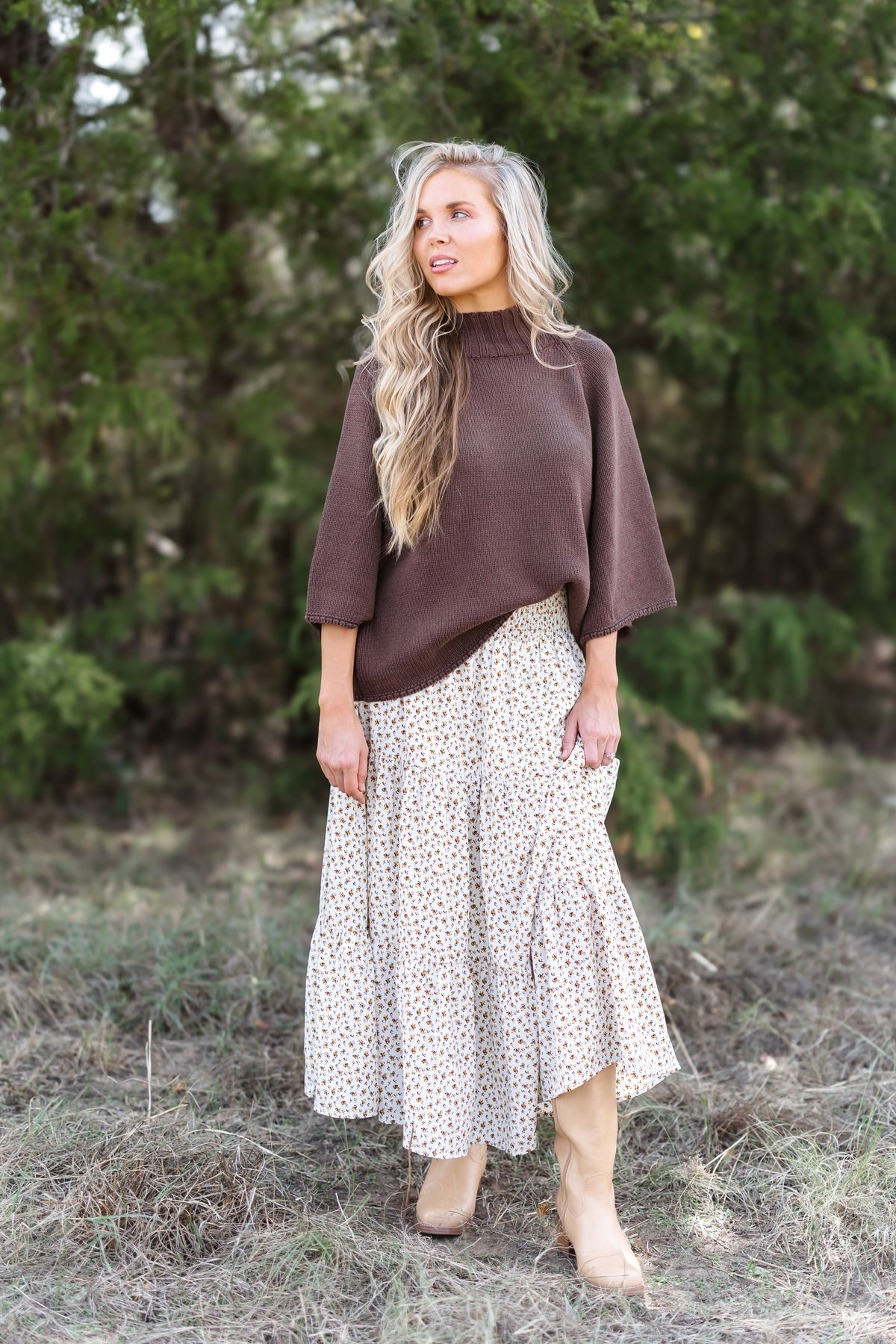 Golden Rays Sweater - Chocolate