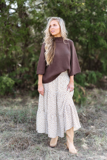 Golden Rays Sweater - Chocolate