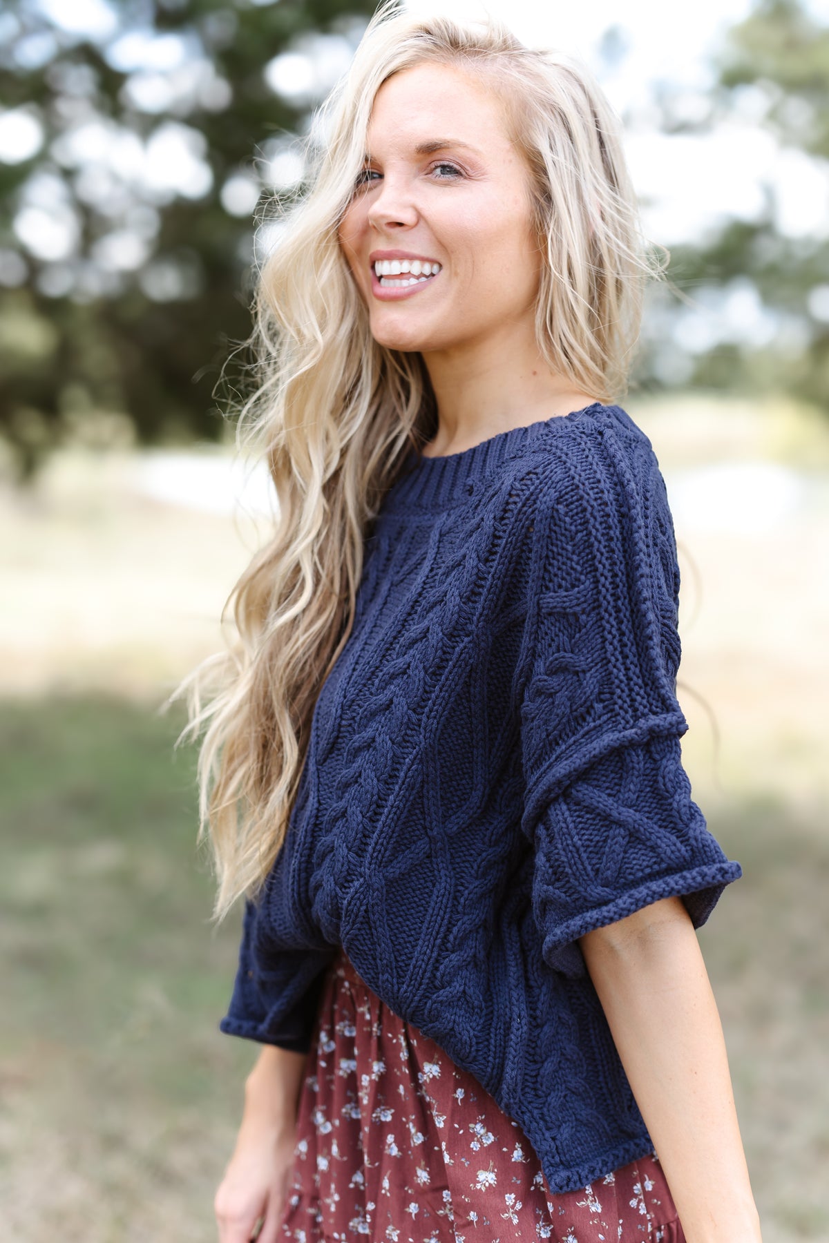 Keep Your Wonder Sweater - Navy