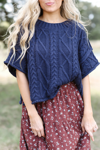 Keep Your Wonder Sweater - Navy