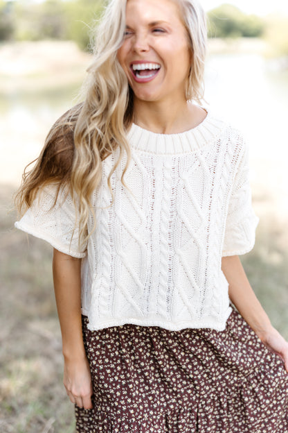 Keep Your Wonder Sweater - Cream