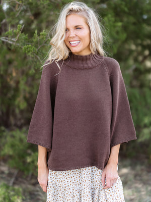 Golden Rays Sweater - Chocolate