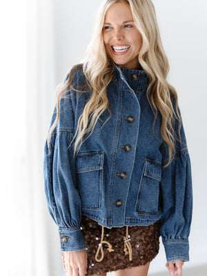 Winter Drift Jacket - Medium Blue