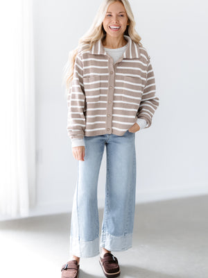 Midnight Frost Sweater - Taupe