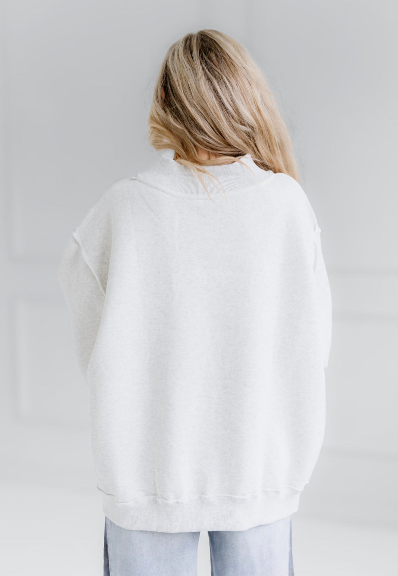 Jesus/God Is Good Reversible Sweatshirt-Grey/Brown