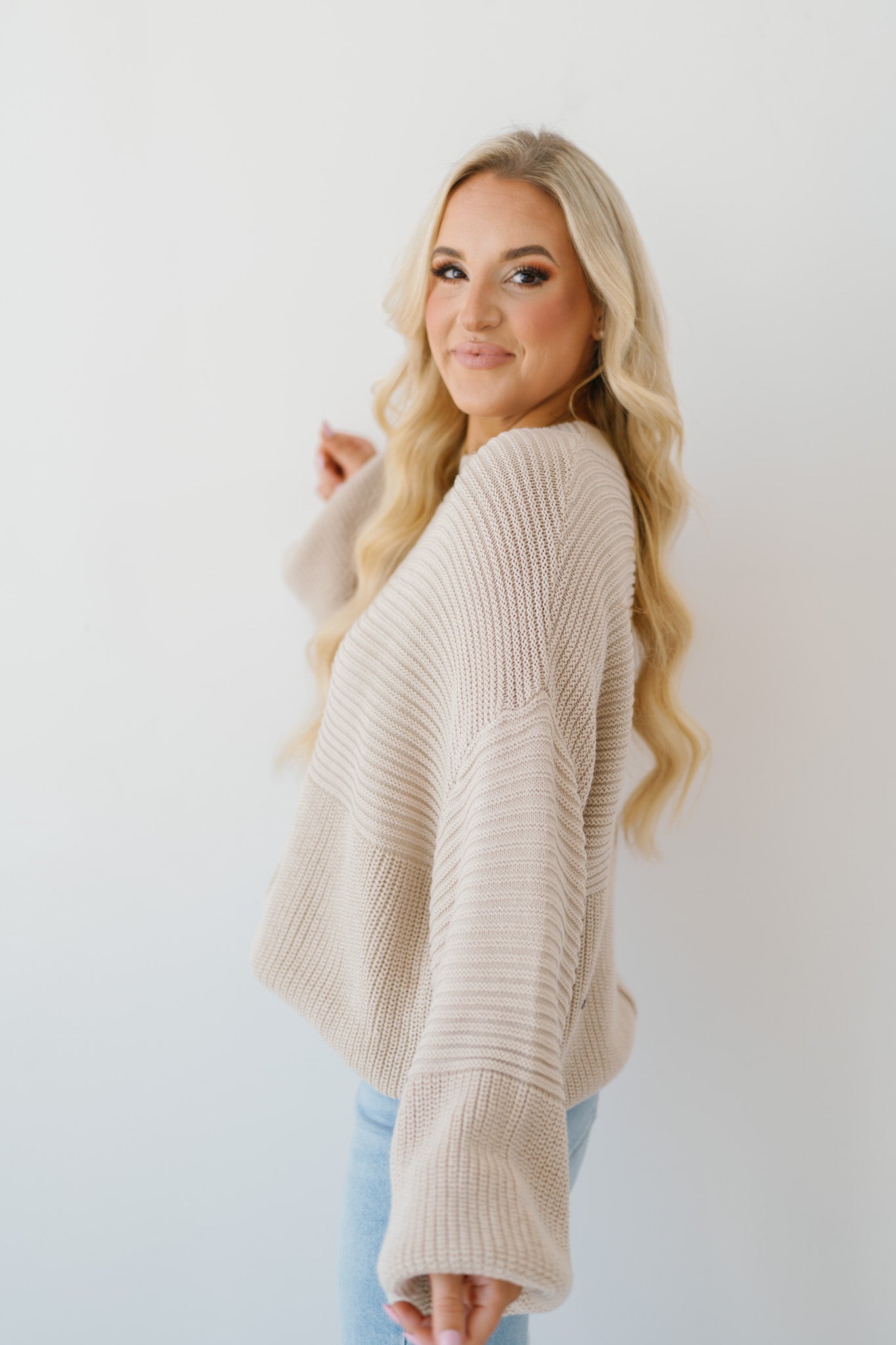 Butter Me Up Sweater-Beige