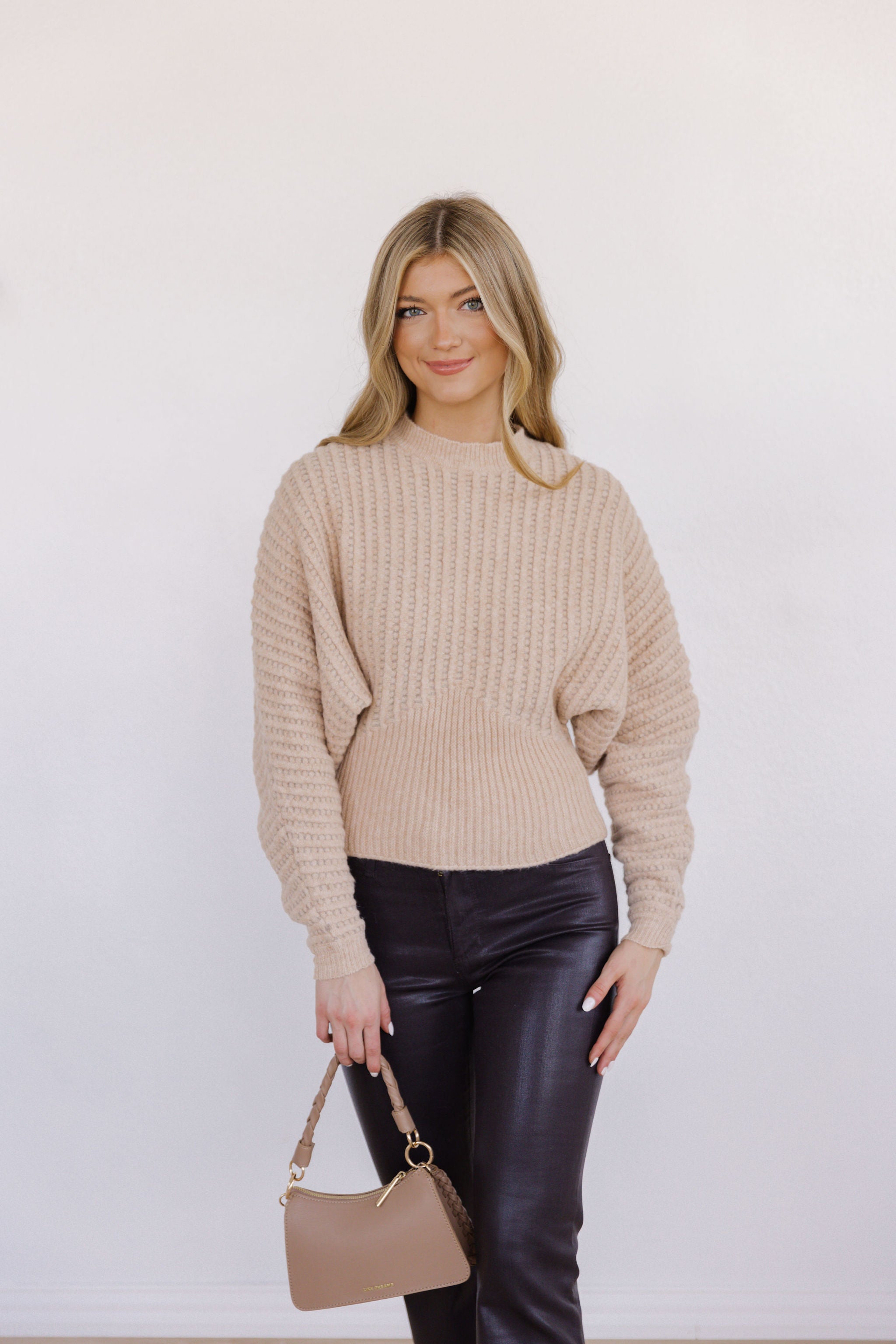 Maggie Sweater-Taupe