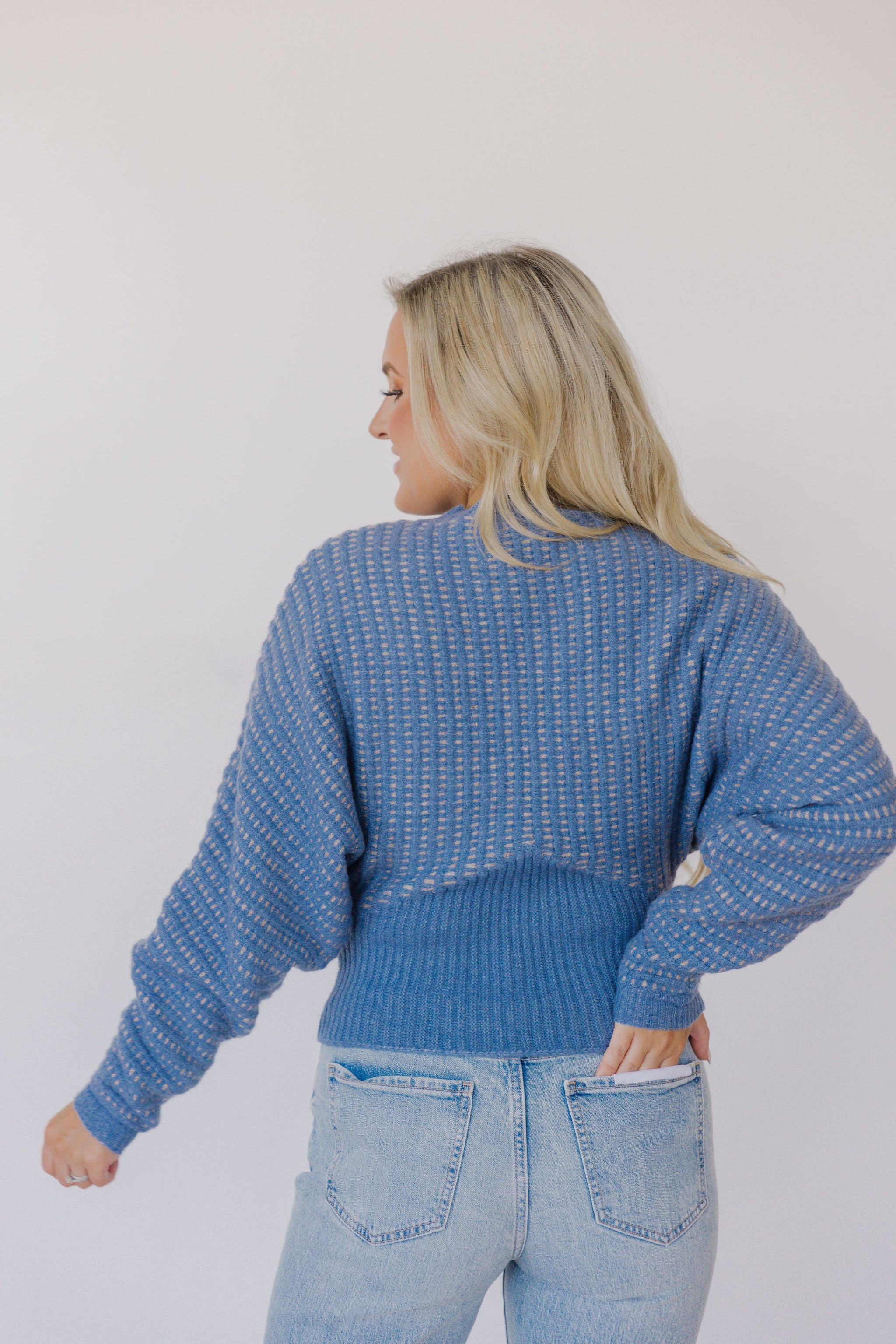 Maggie Sweater-Dusty Blue