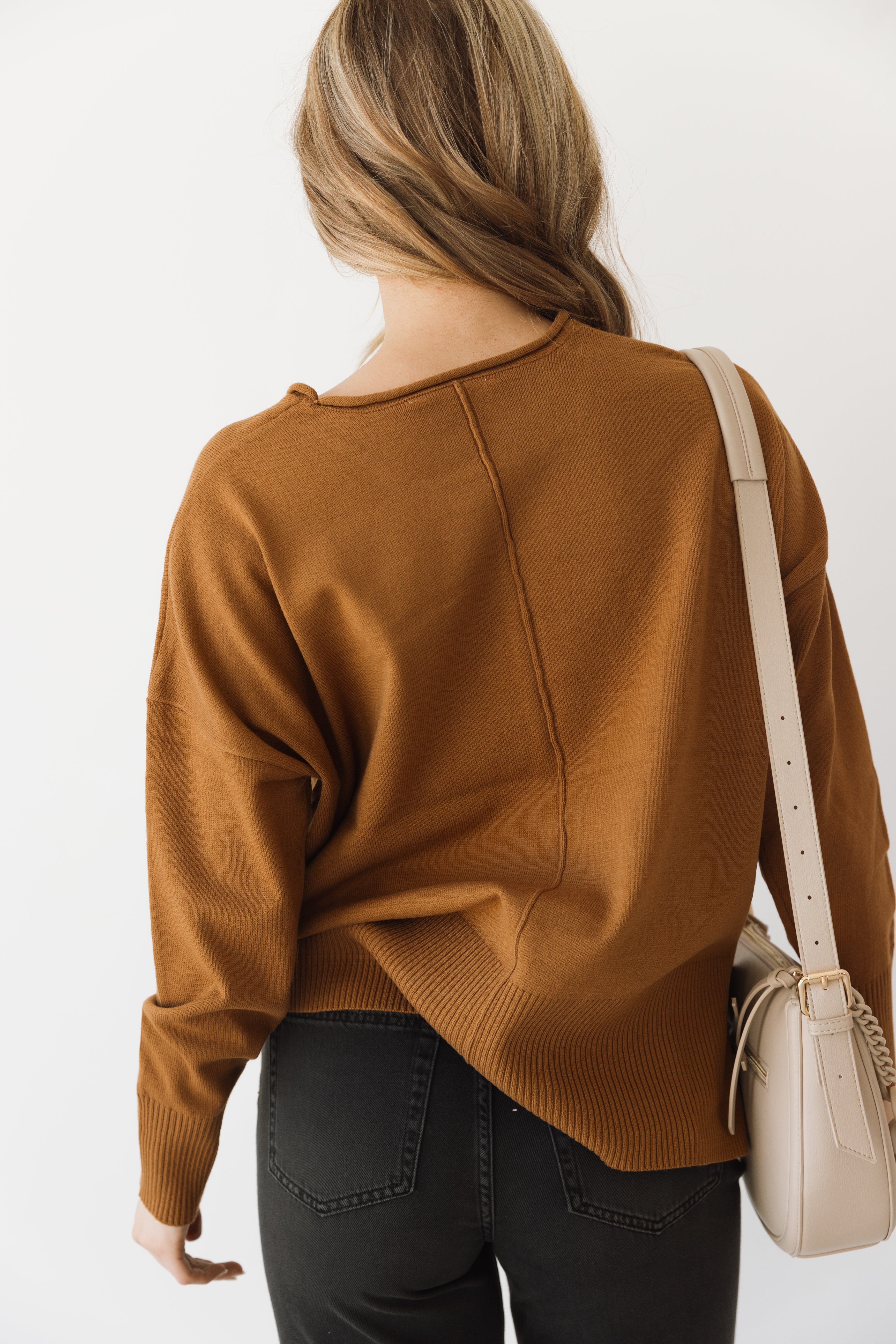 Unbothered Sweater-Brown