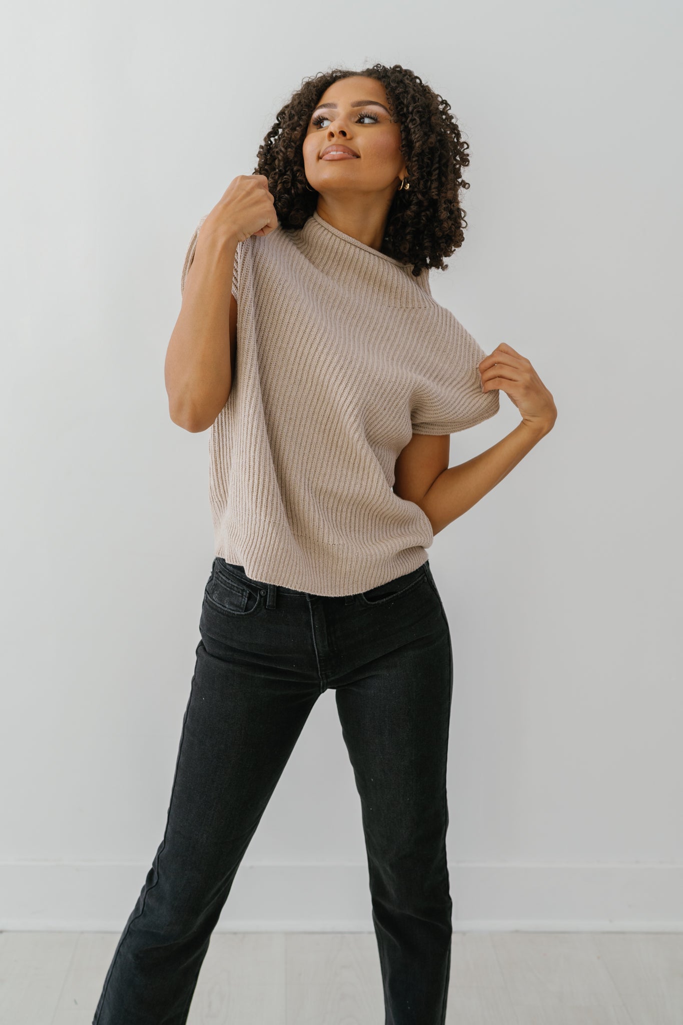 Out On A Limb Sweater-Taupe