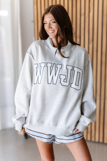 WWJD Sweatshirt - Ash Grey