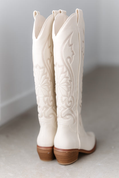 MIA: Kolt Western Boot - Ivory