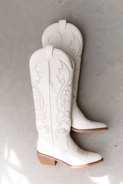 MIA: Kolt Western Boot - Ivory