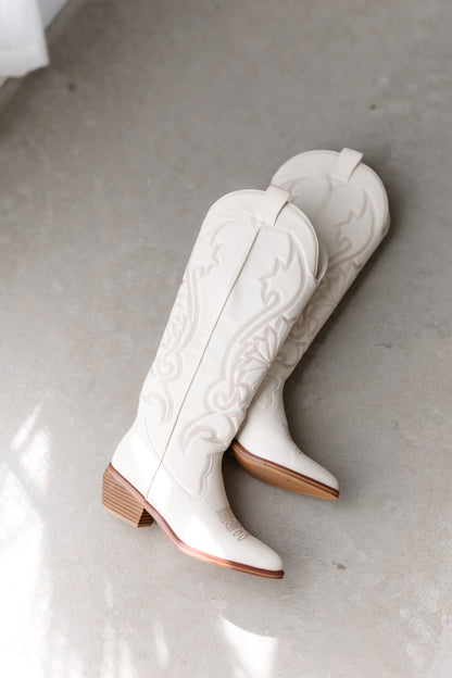 MIA: Kolt Western Boot - Ivory