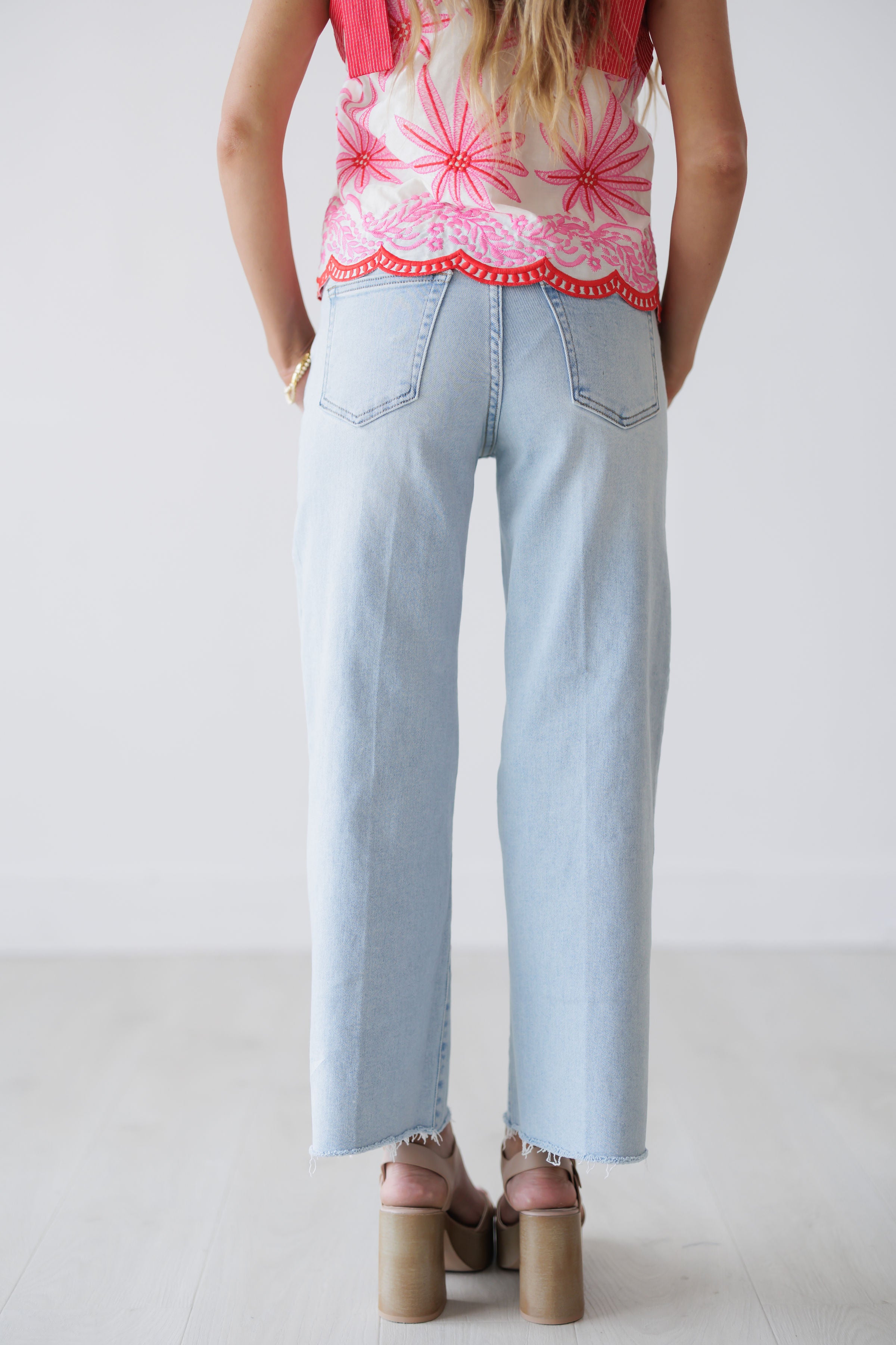 Caden Slim Wide Leg Jeans - Lt. Denim