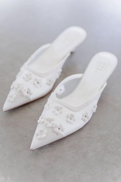 Shu Shop: Norma Heels-White - FINAL SALE