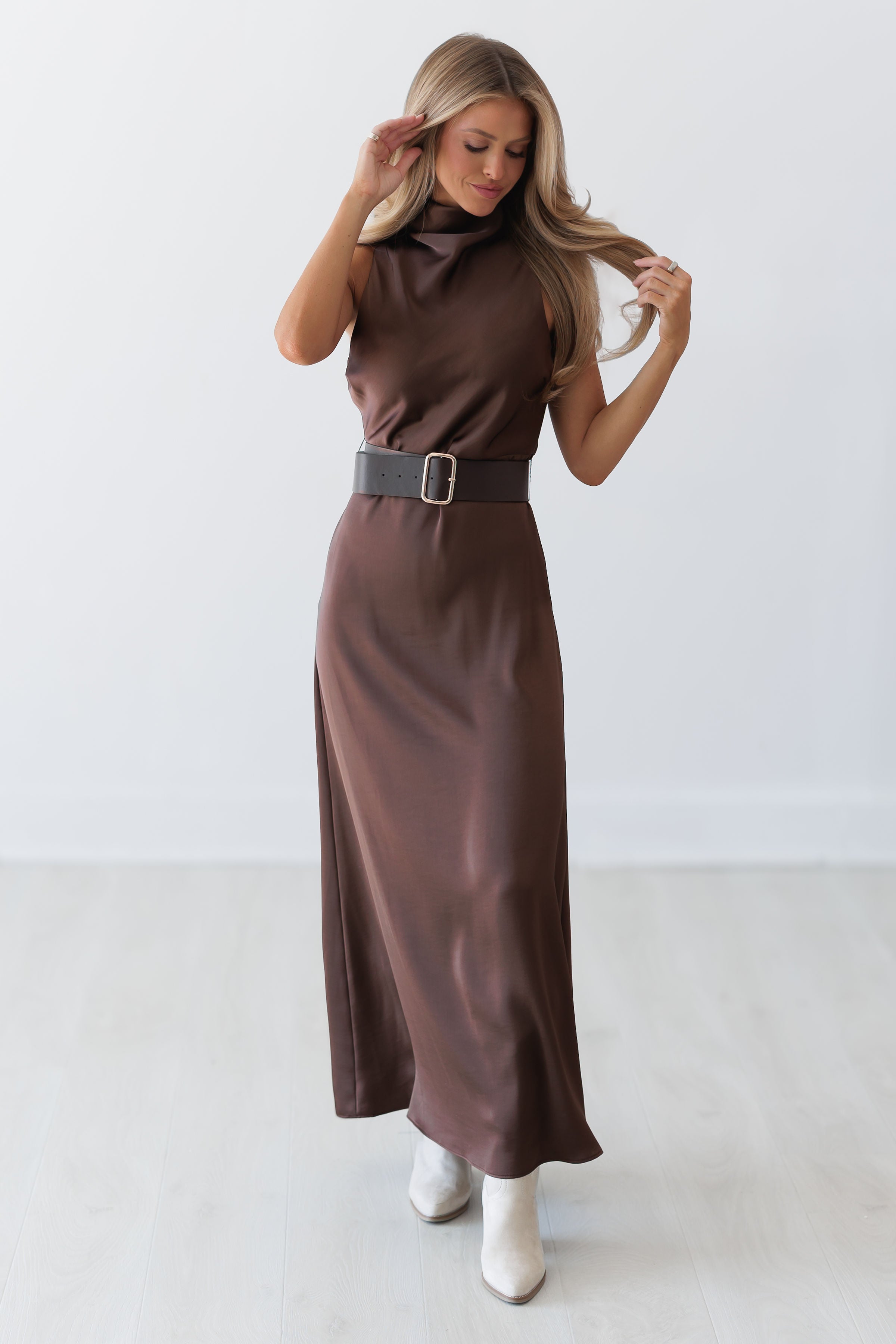 Lennox Dress - Dk. Brown