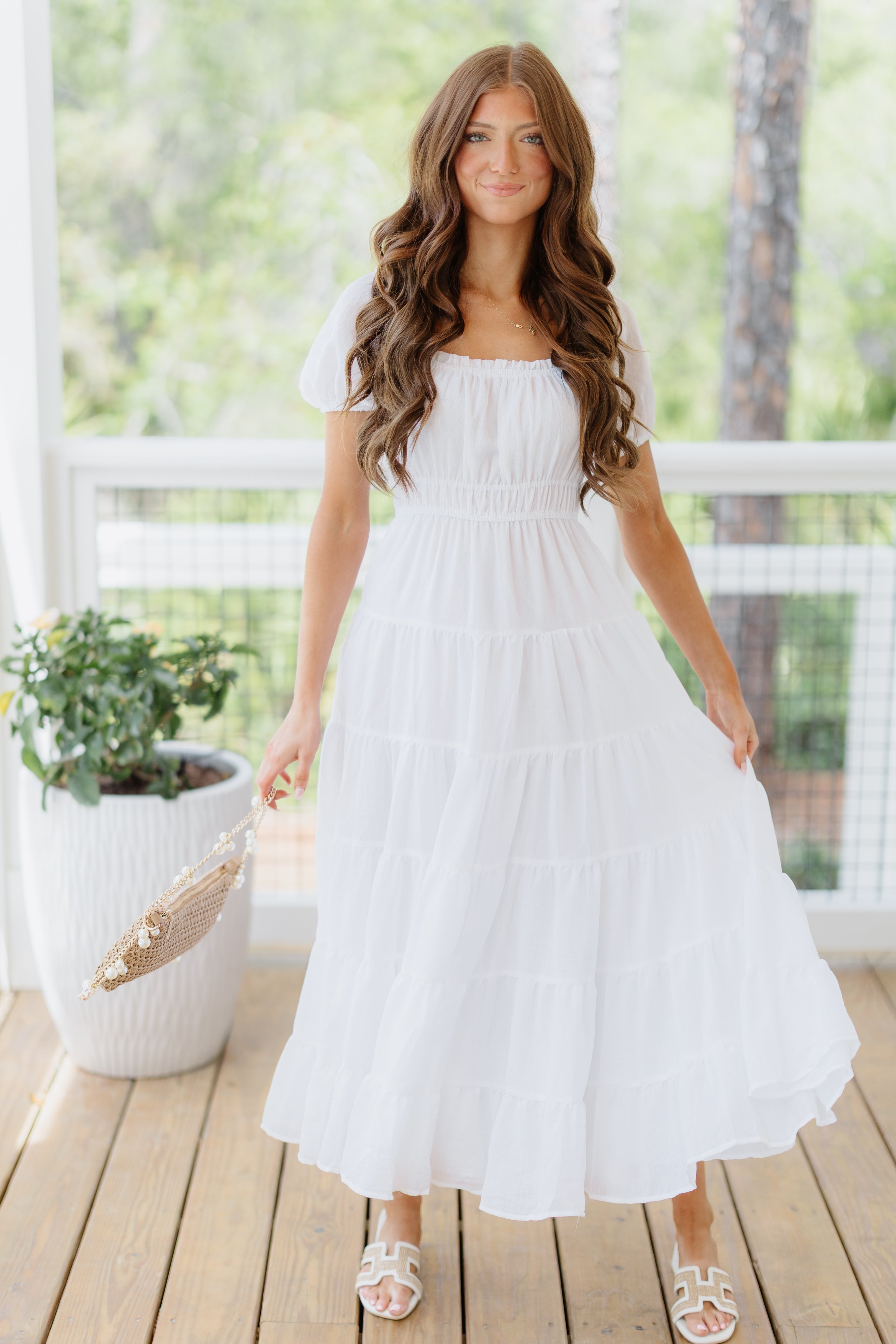 Carson Dress-White