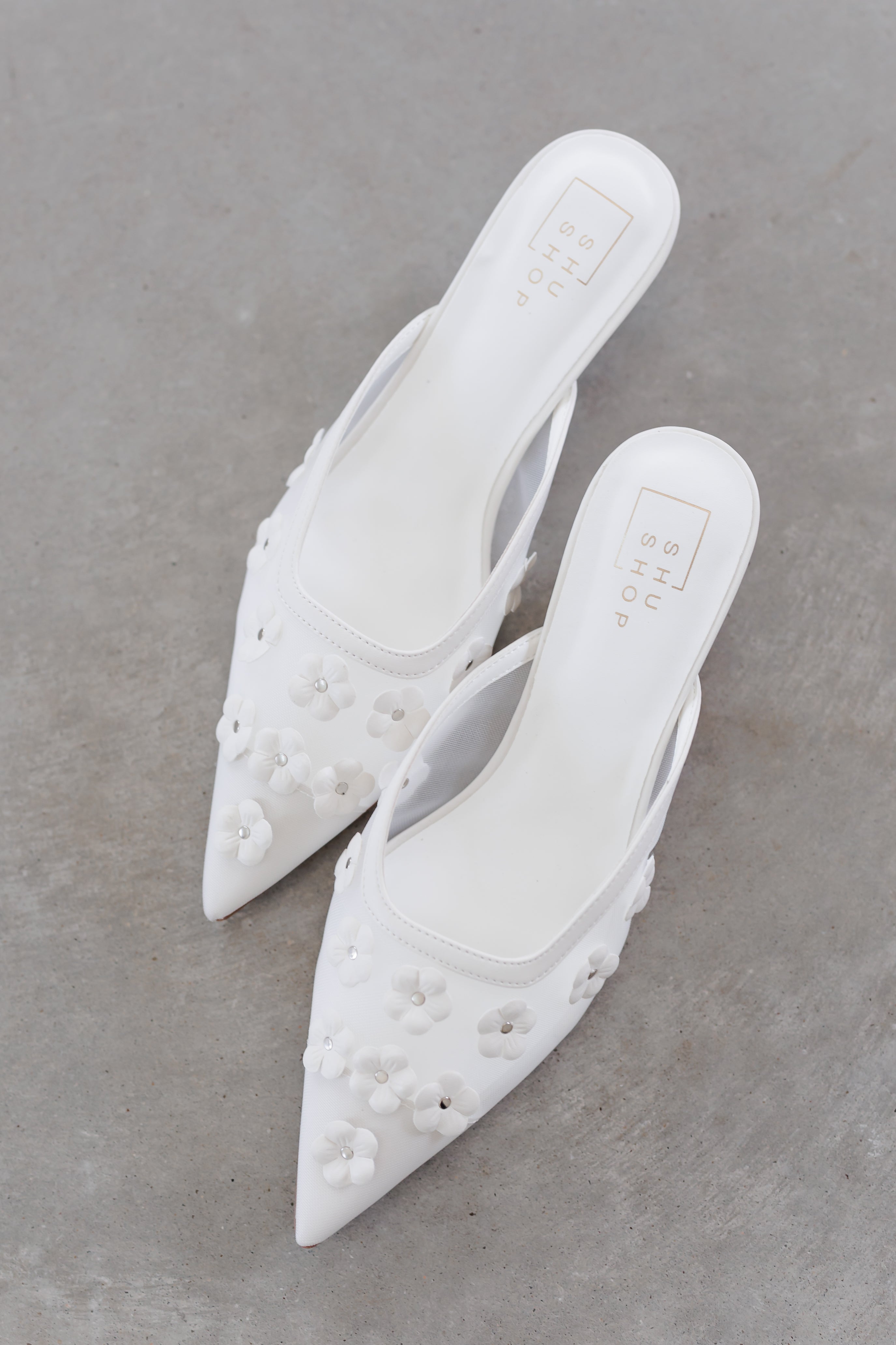 Shu Shop: Norma Heels-White