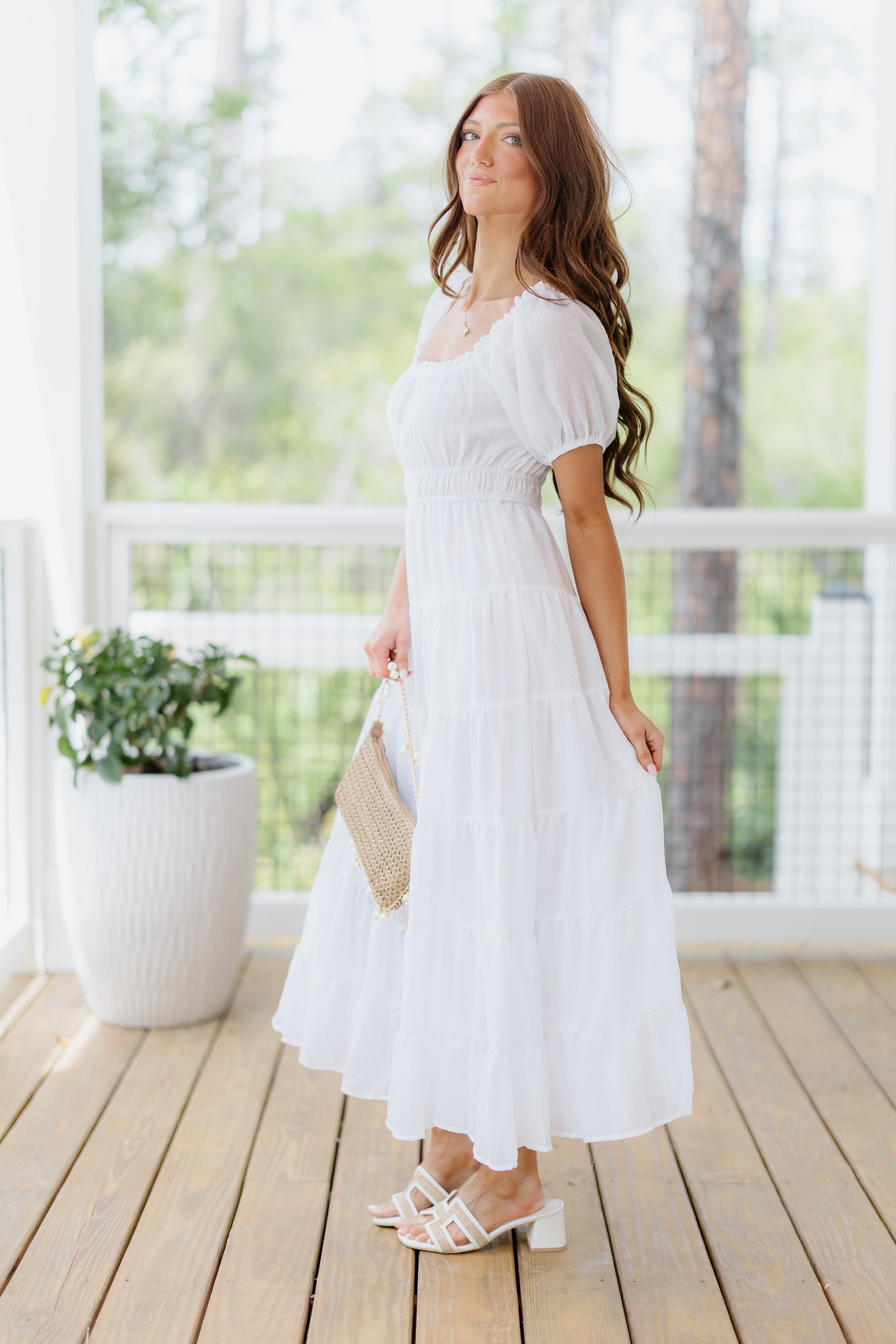 Carson Dress-White