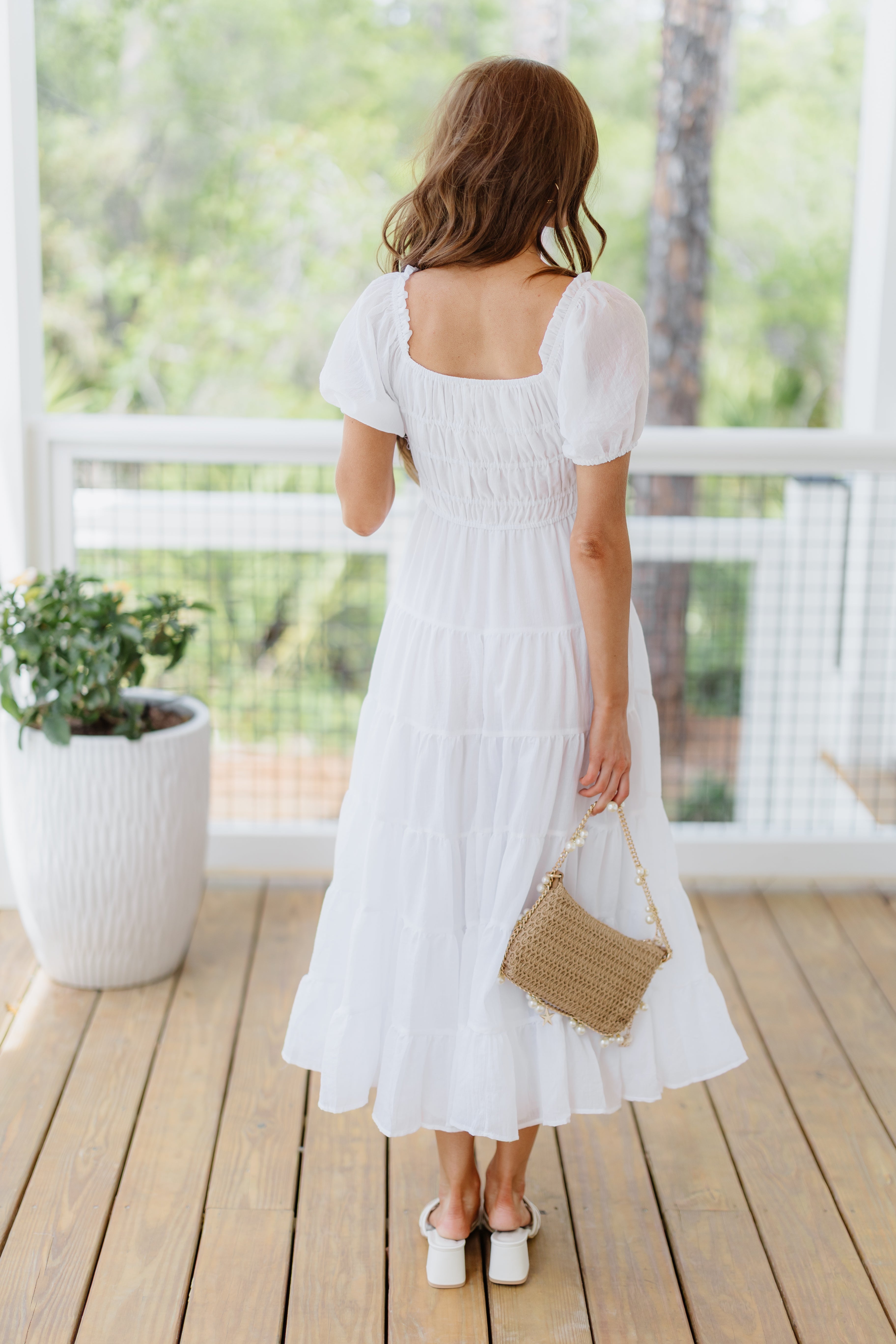 Carson Dress-White