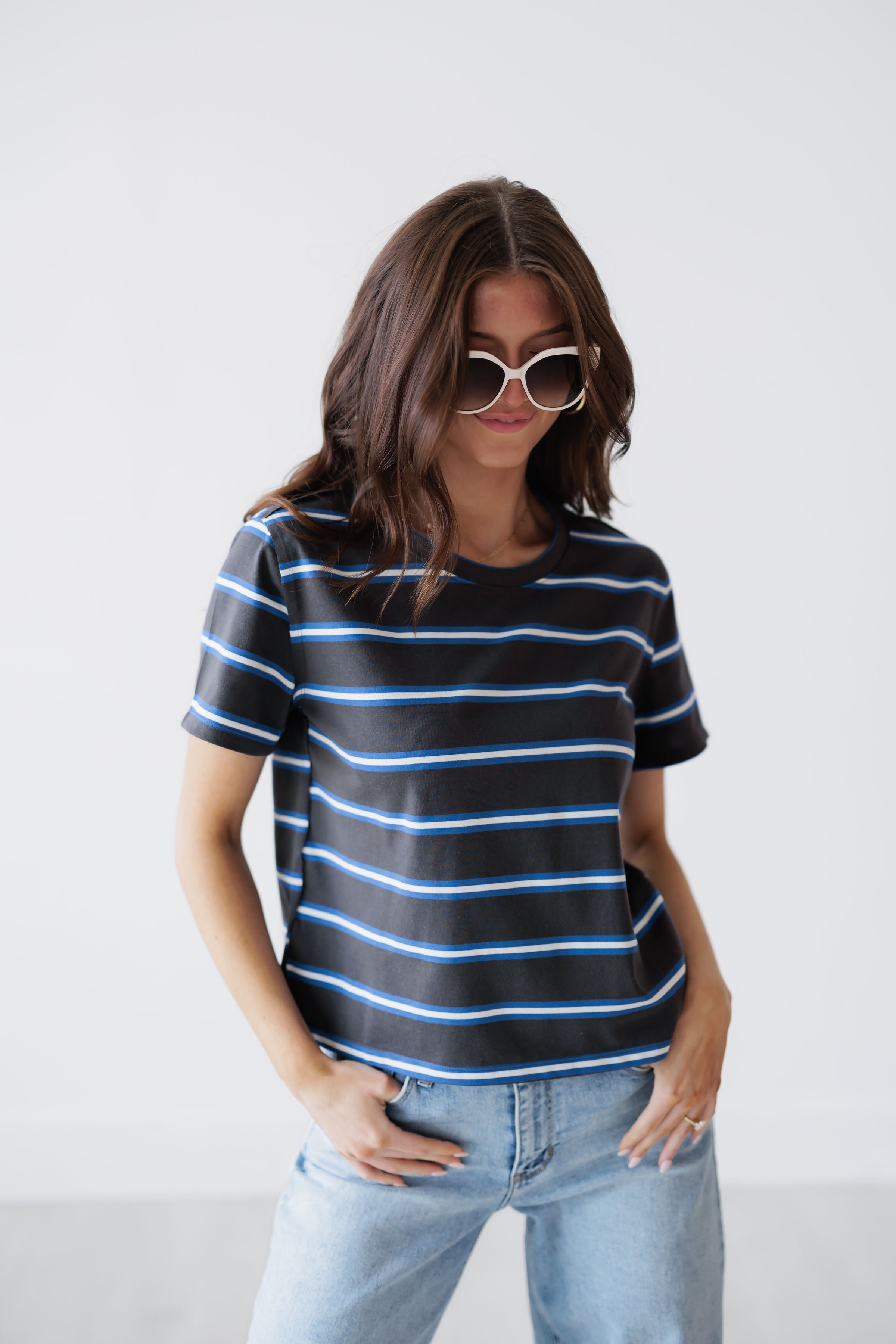 Walk With Purpose Top - Charcoal