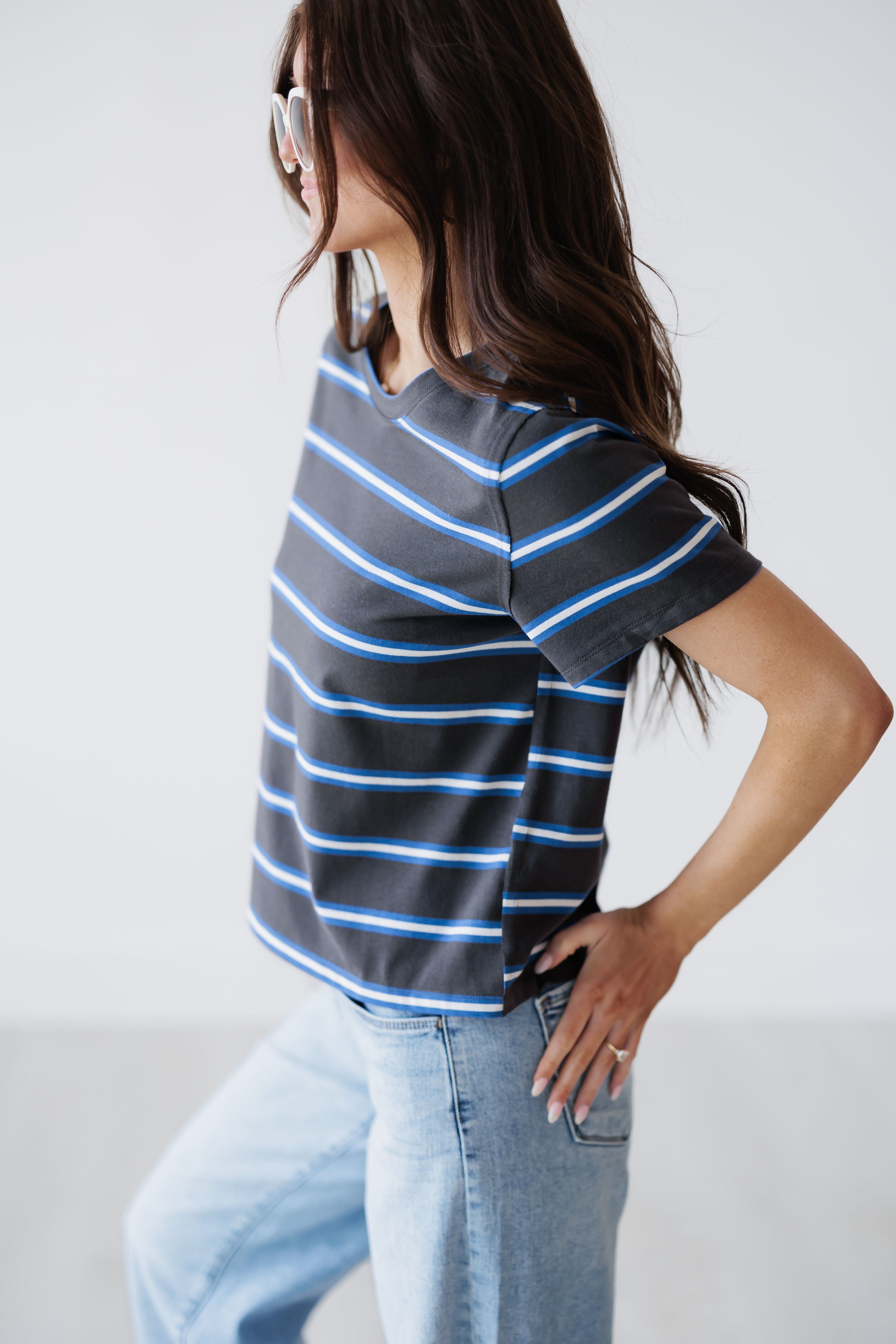 Walk With Purpose Top - Charcoal