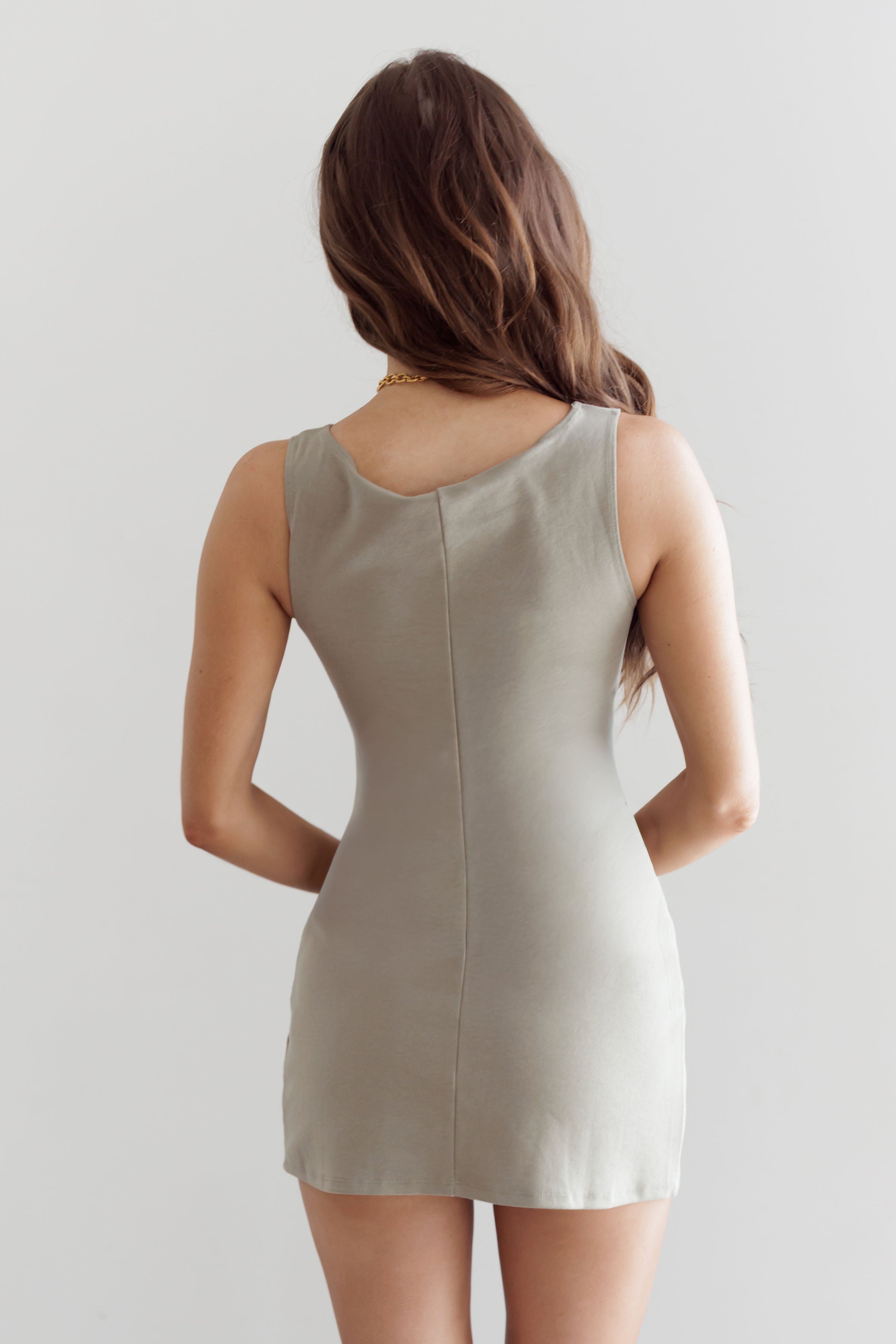 Eliza Mini Dress - Olive