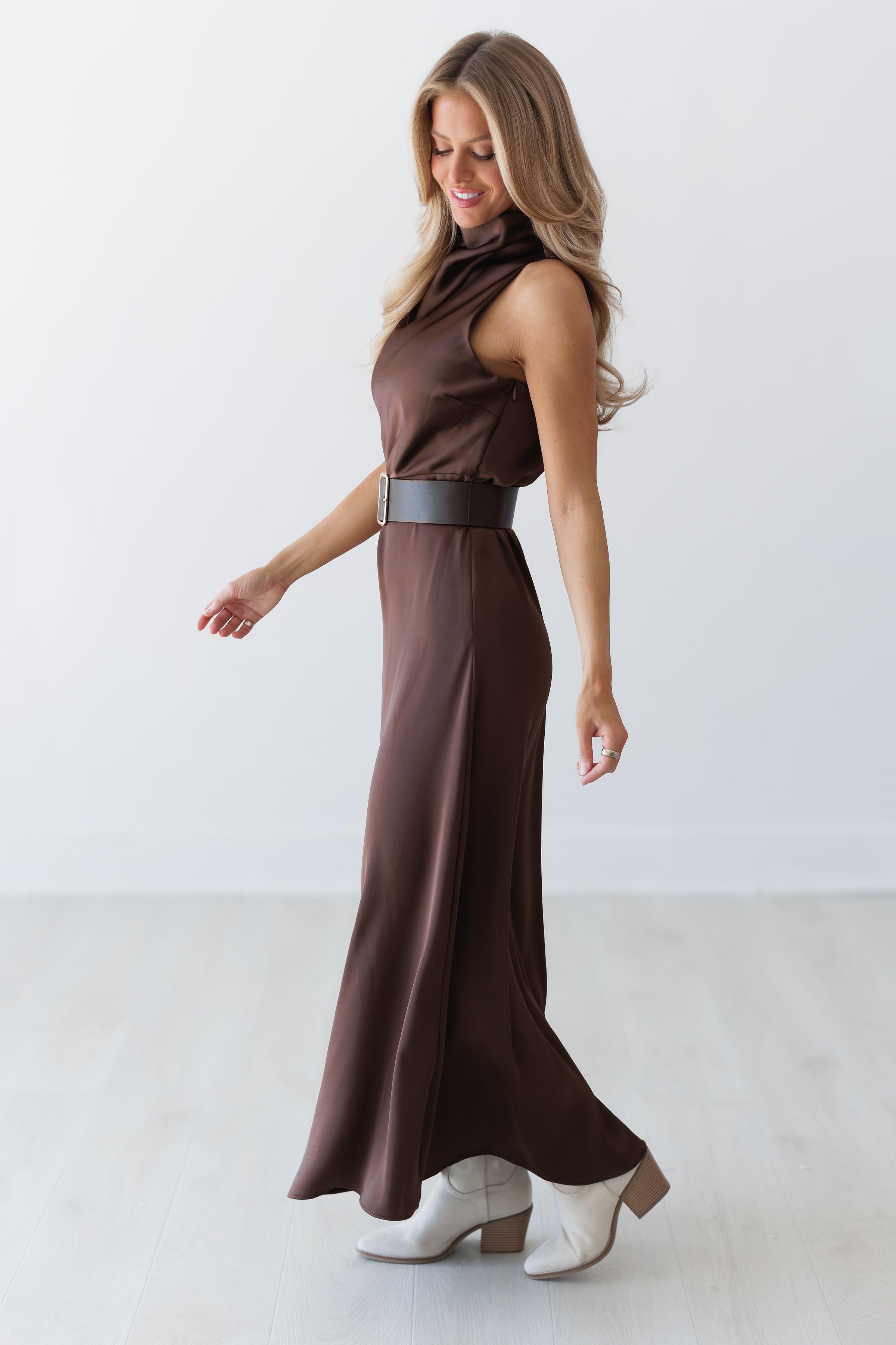 Lennox Dress - Dk. Brown