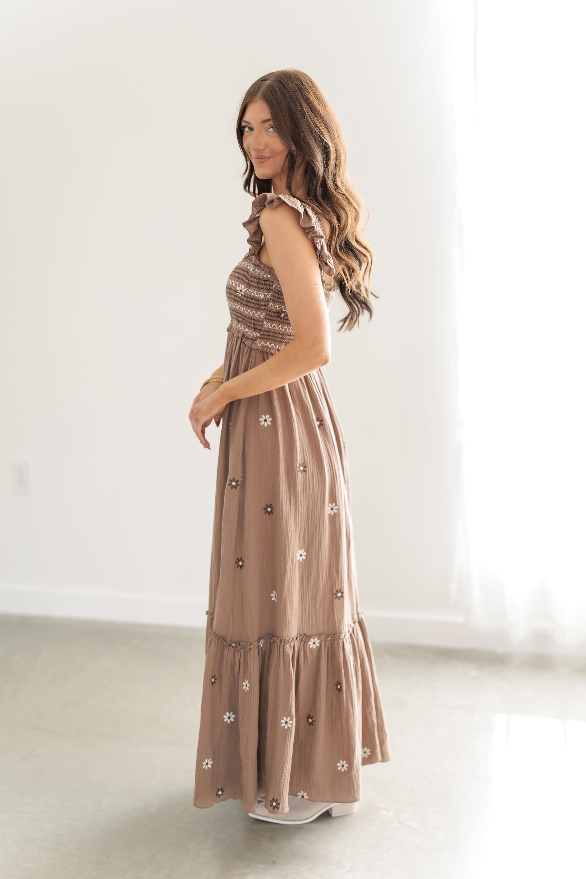Chloe Dress - Brown