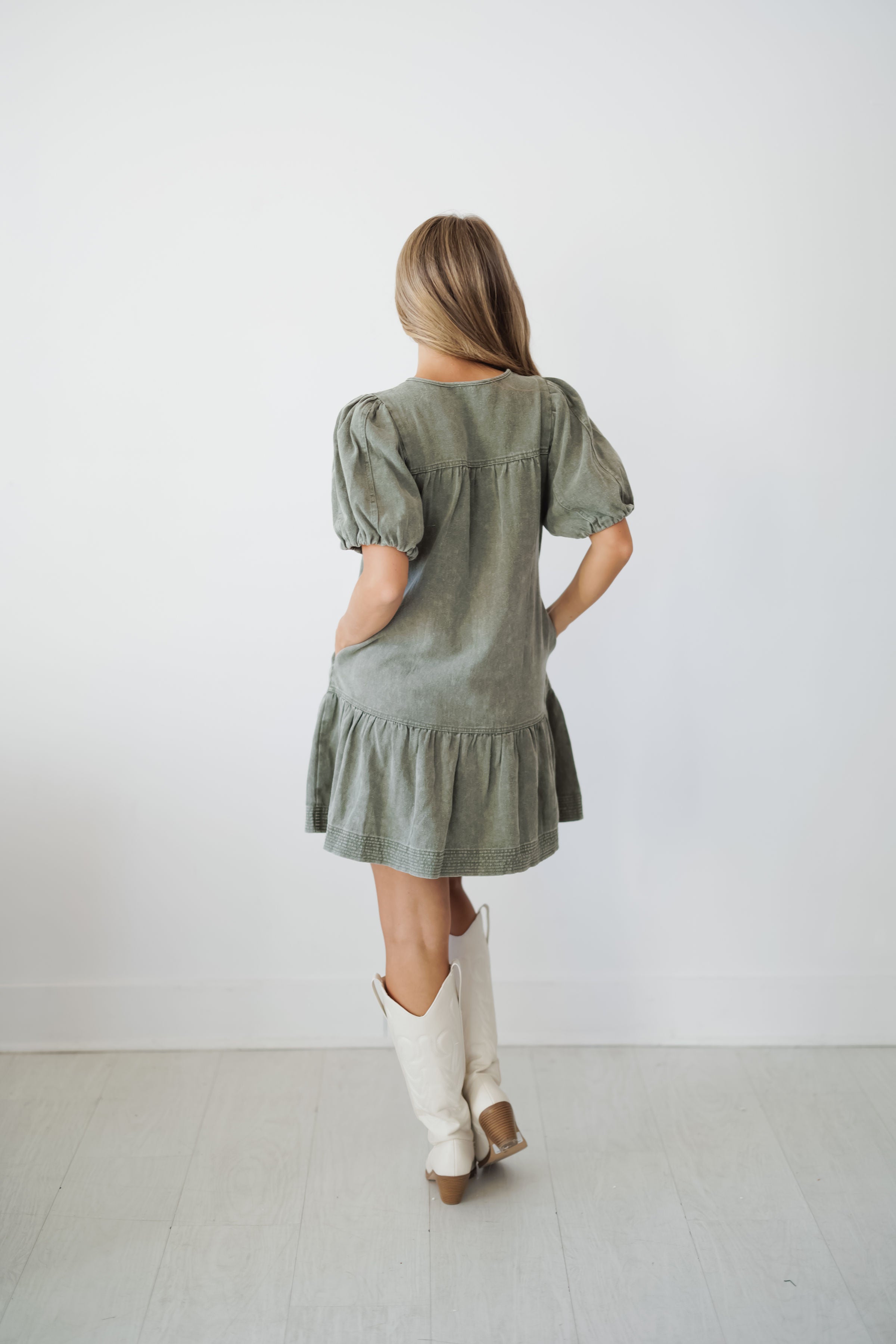 Riley Dress - Olive