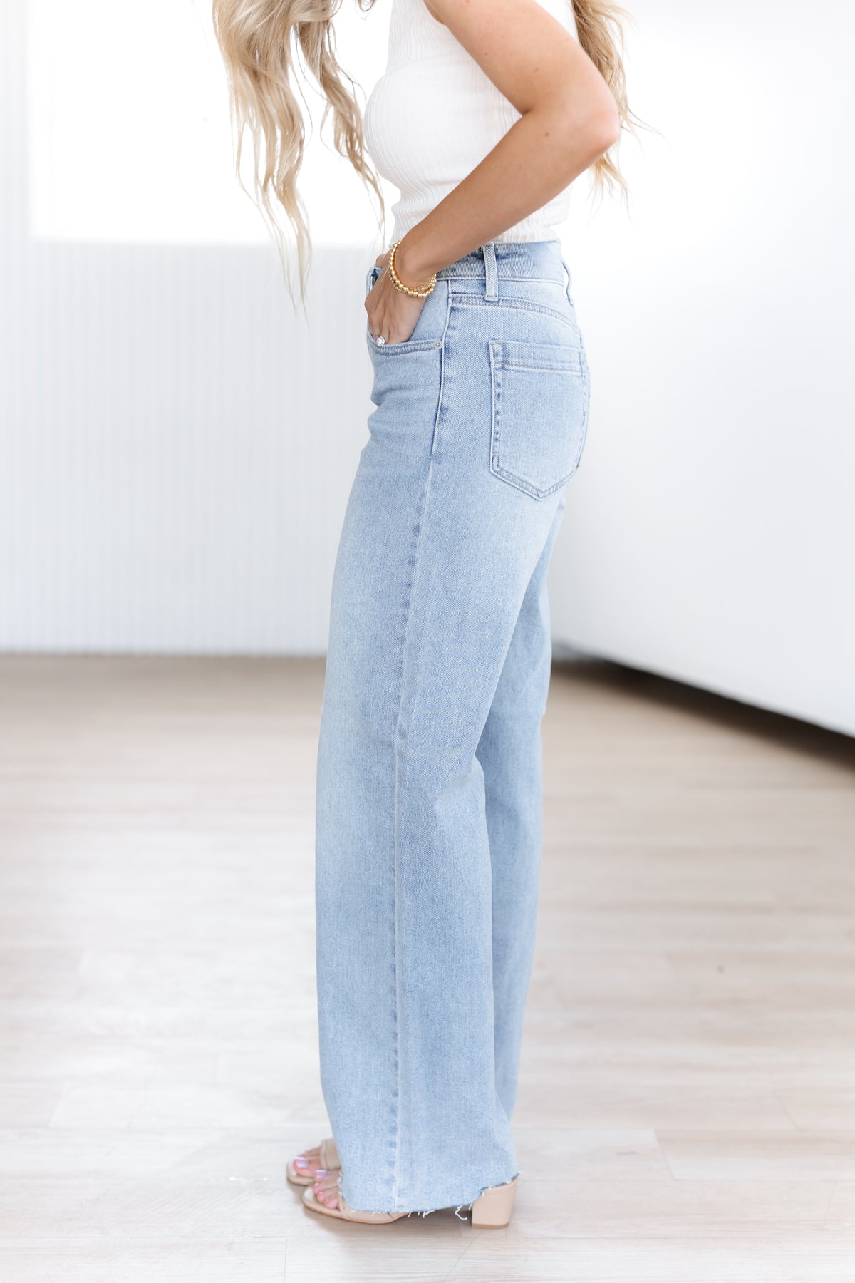 Miles Tall Scissor Cut Wide Leg Jeans