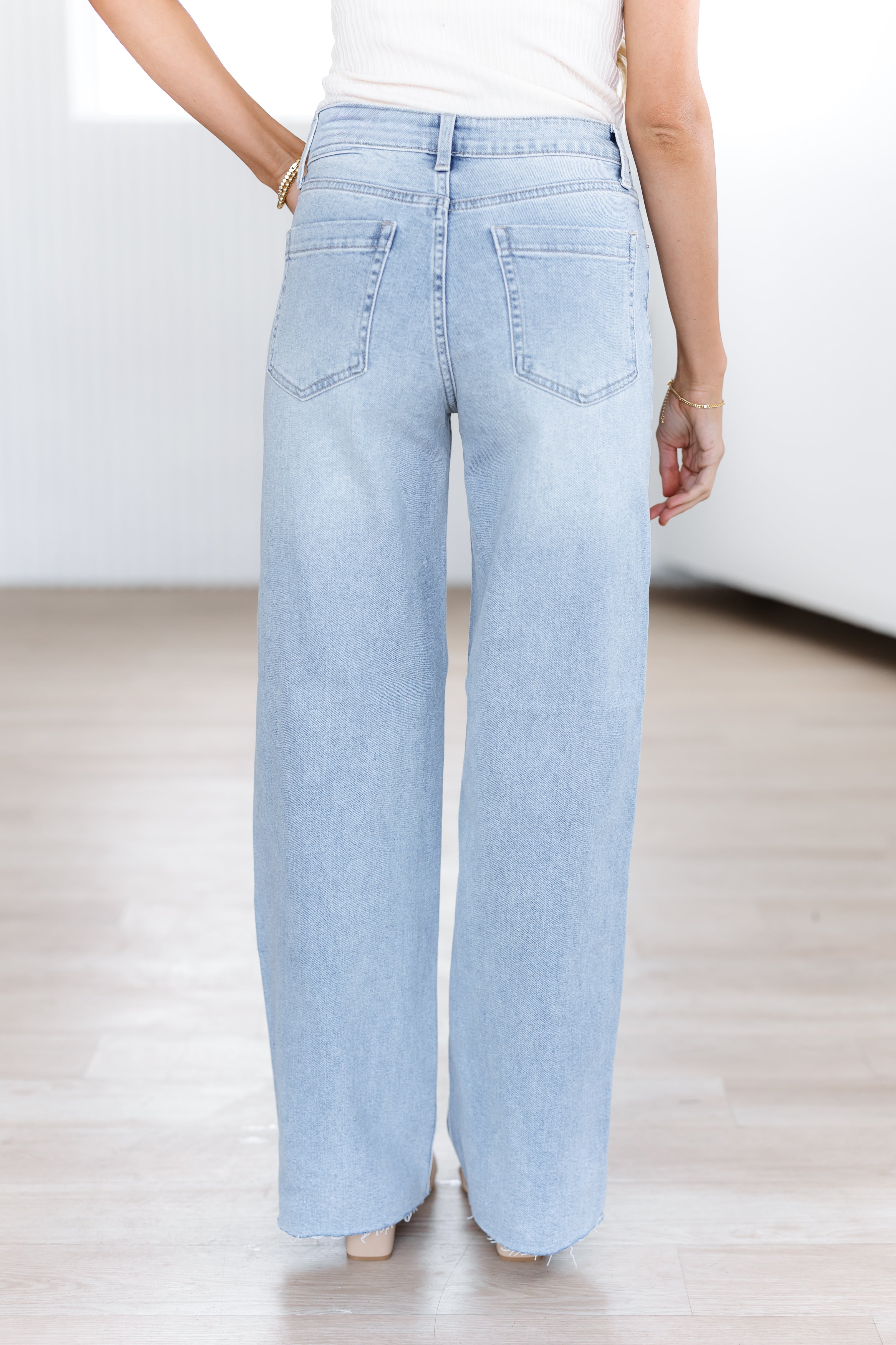 Miles Tall Scissor Cut Wide Leg Jeans