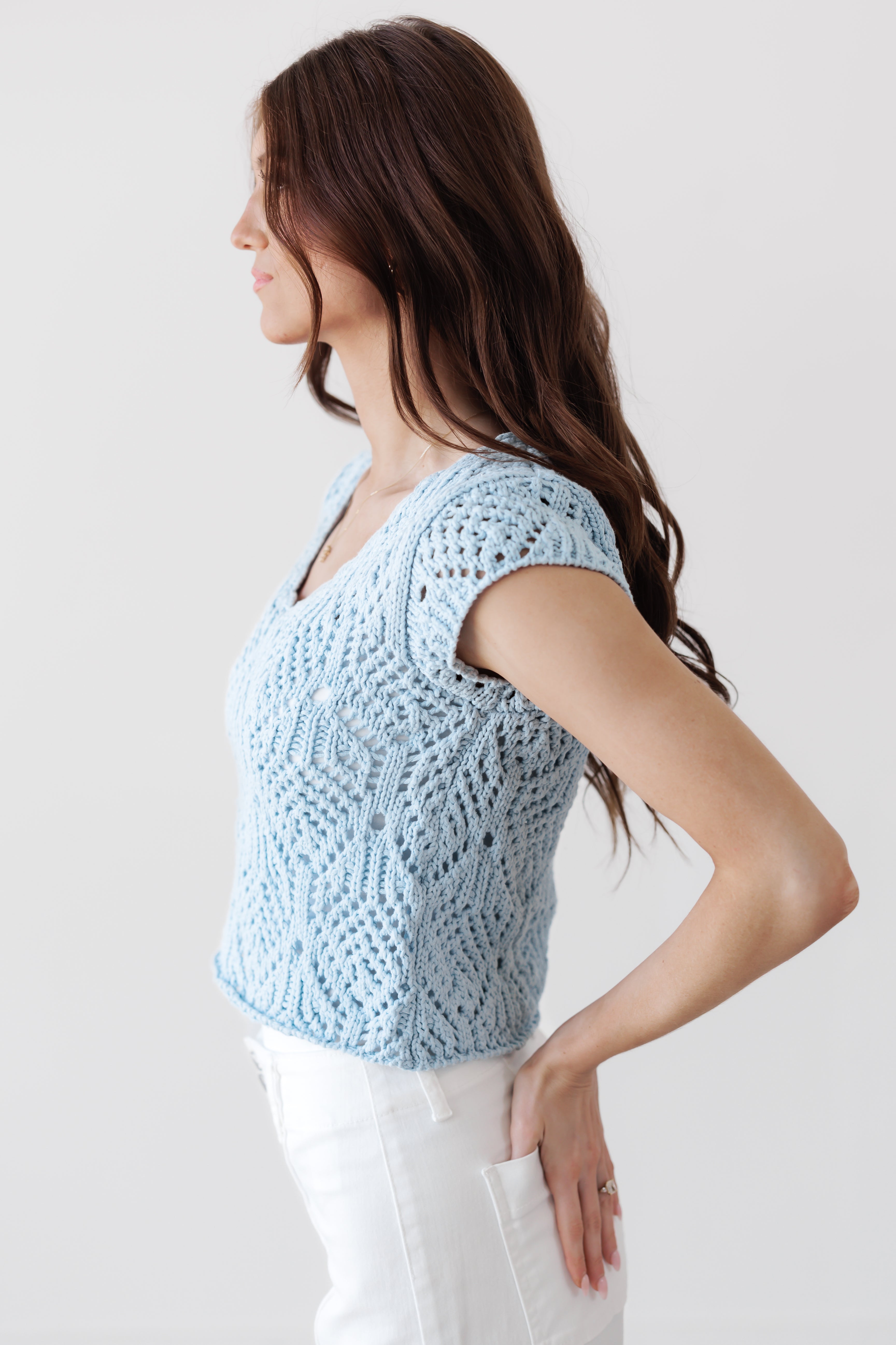 Take The Next Step Top-Powder Blue