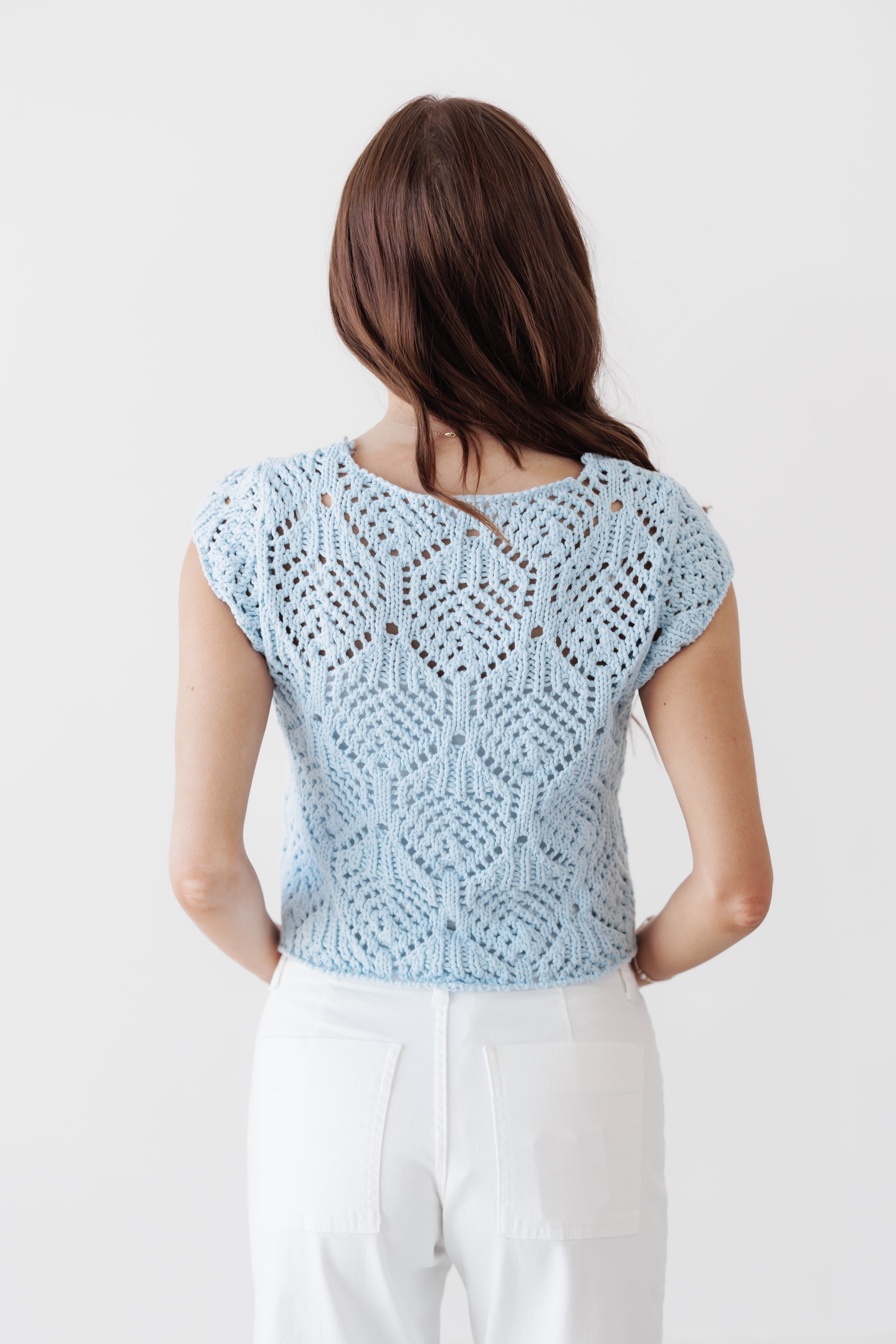 Take The Next Step Top-Powder Blue