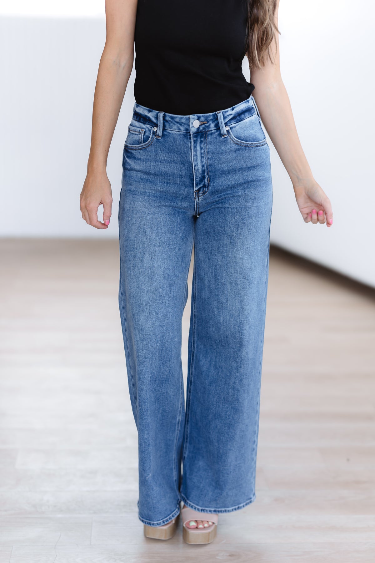 Eli HR Palazzo Wide Leg Jeans - FINAL SALE