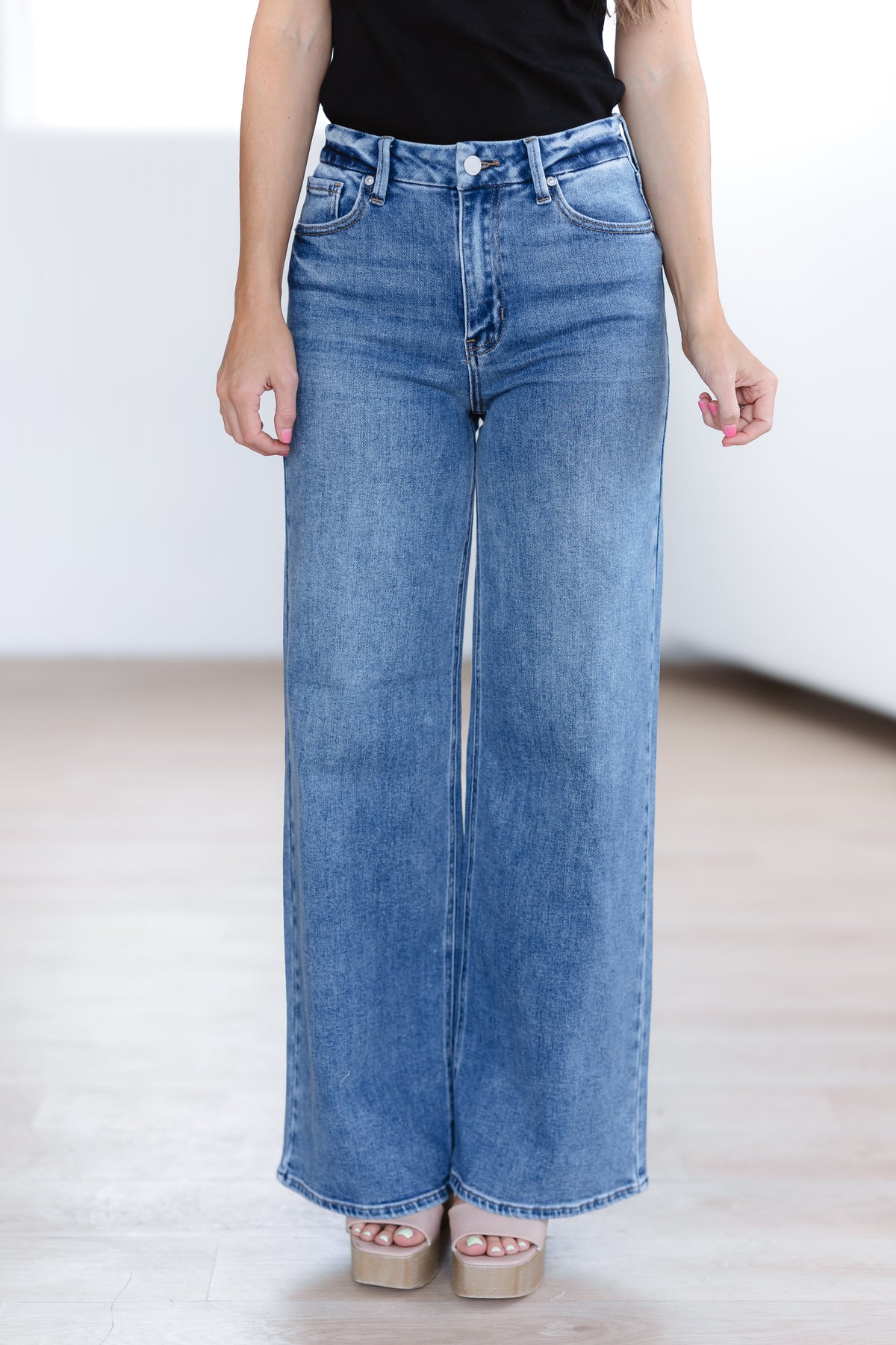 Eli HR Palazzo Wide Leg Jeans - FINAL SALE