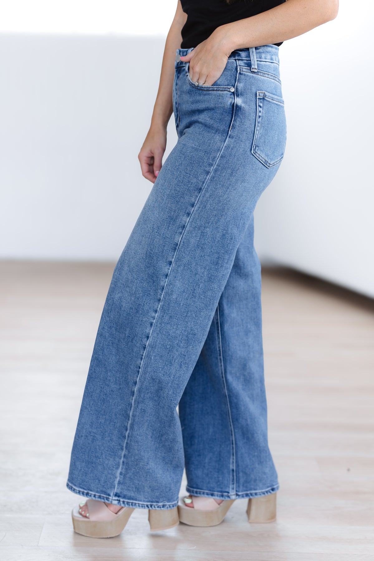 Eli HR Palazzo Wide Leg Jeans - FINAL SALE