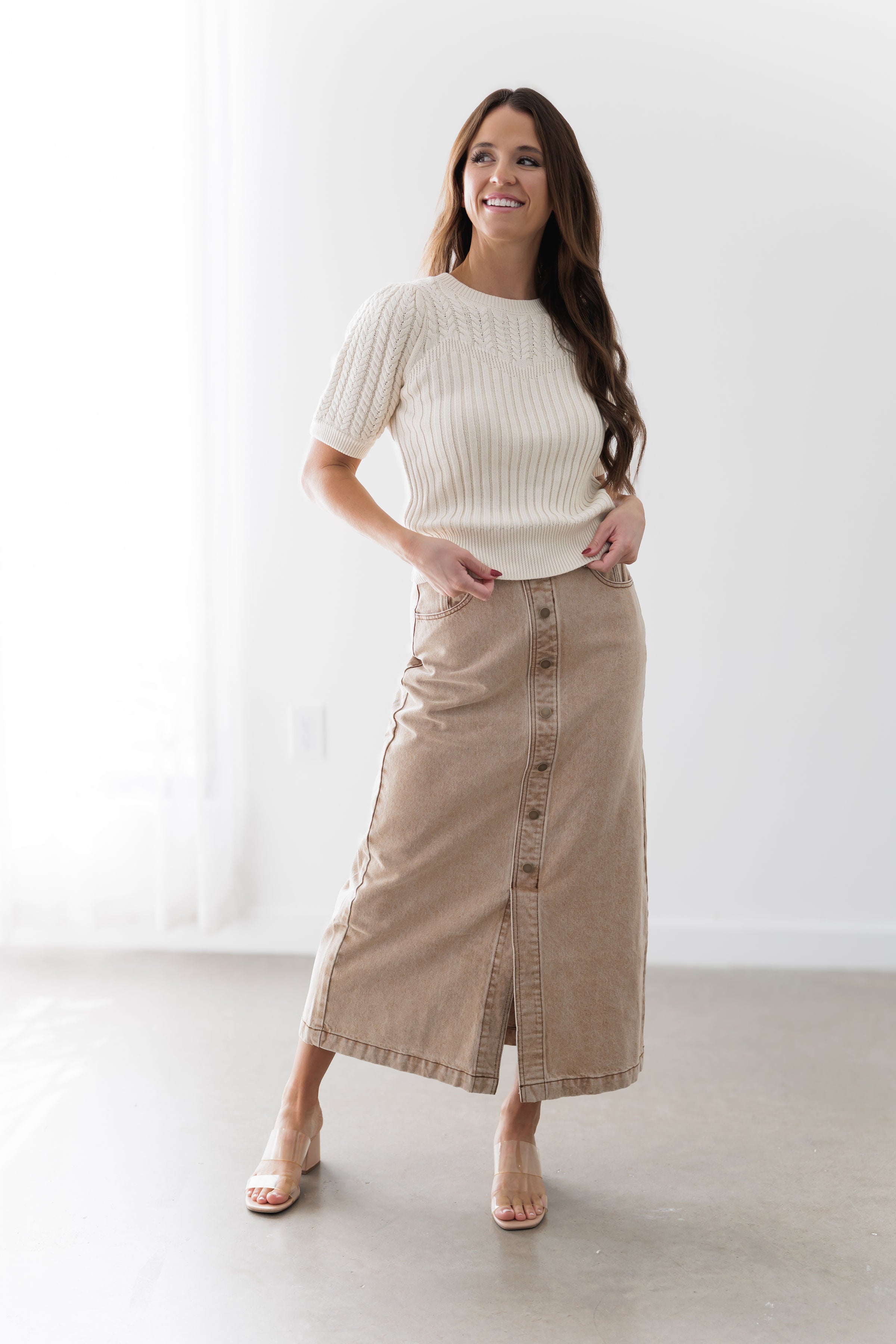 Lead The Way Sweater - Cream