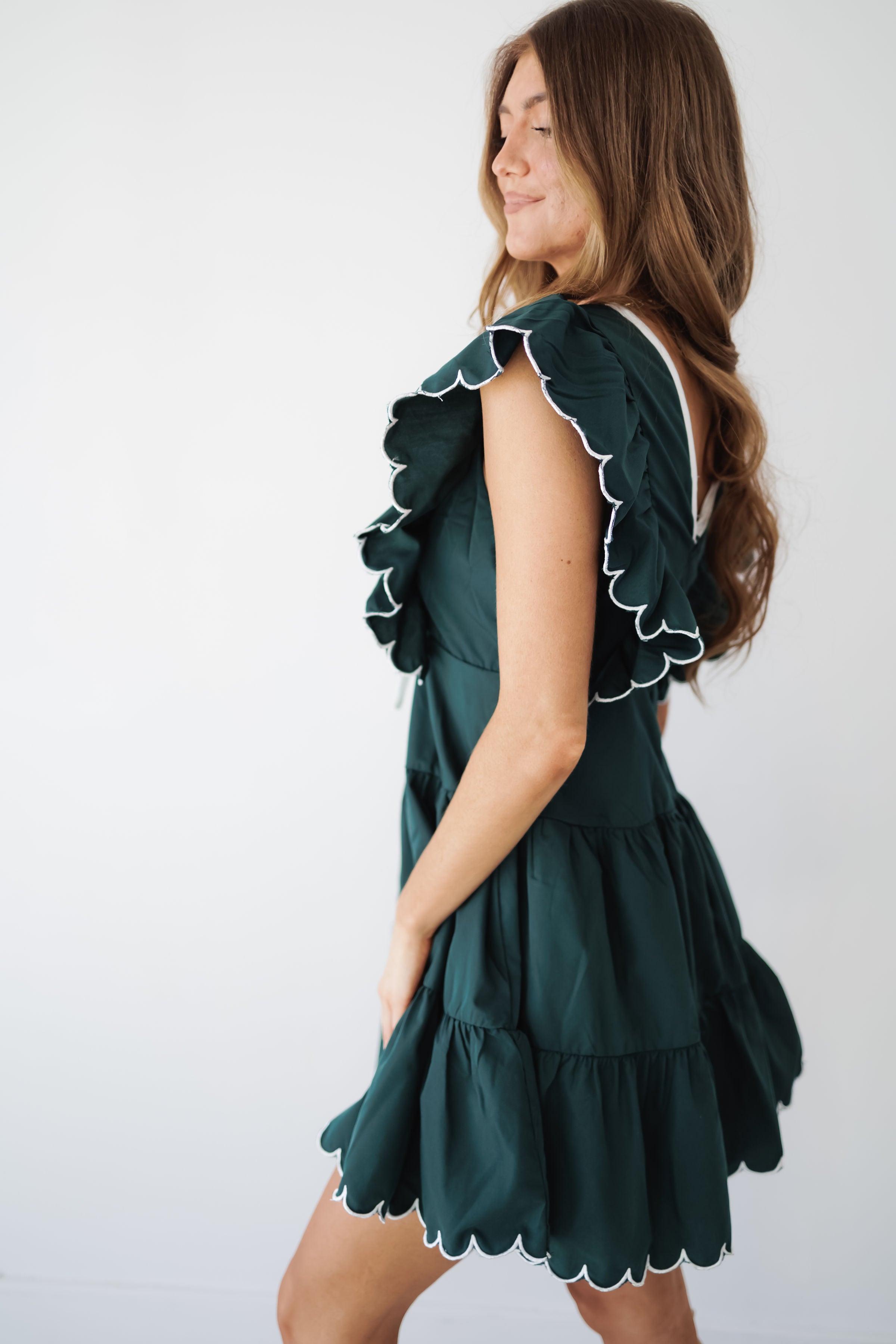 Paisley Dress - Hunter Green