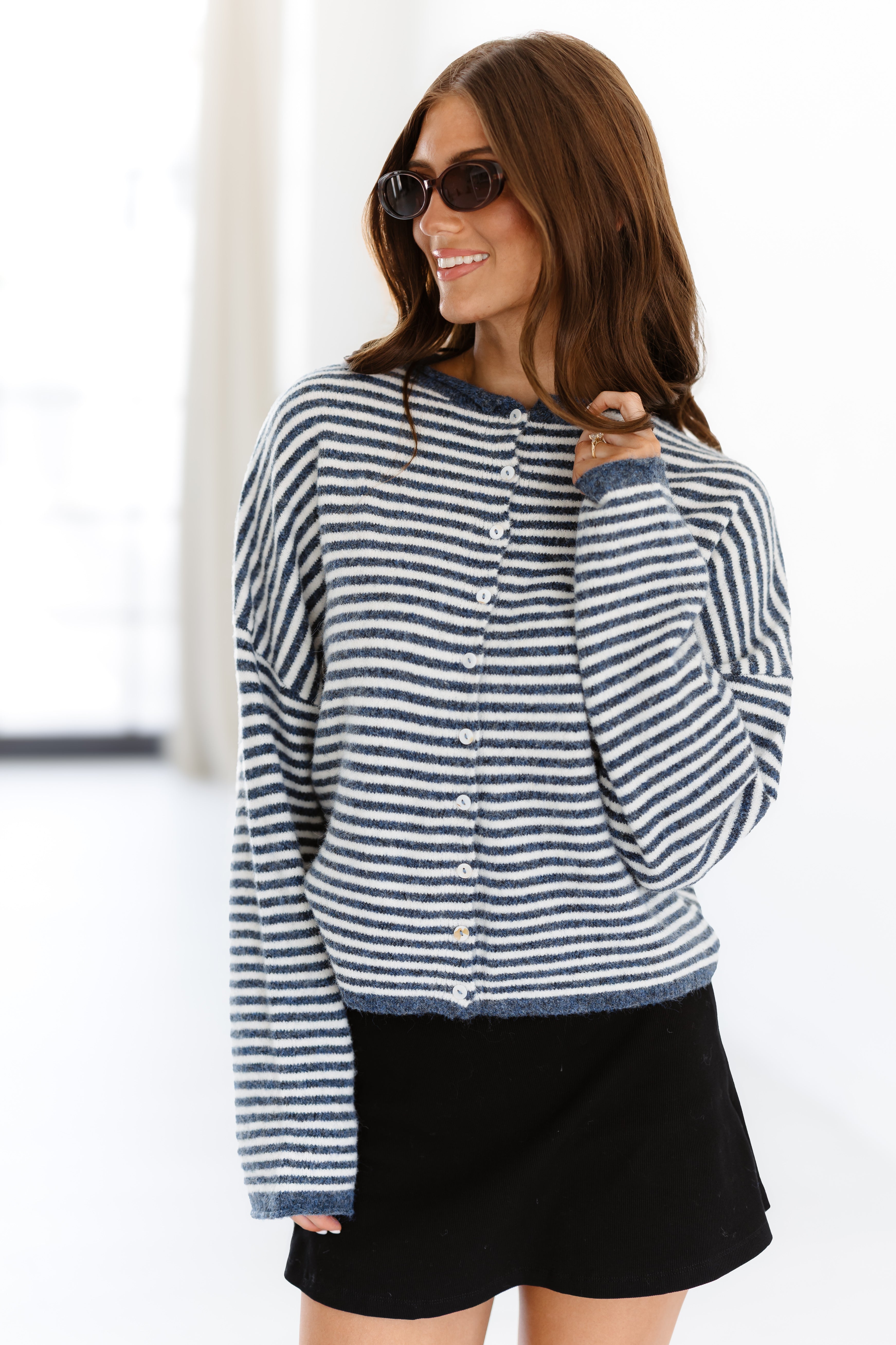 All The Comfort Cardigan - Denim