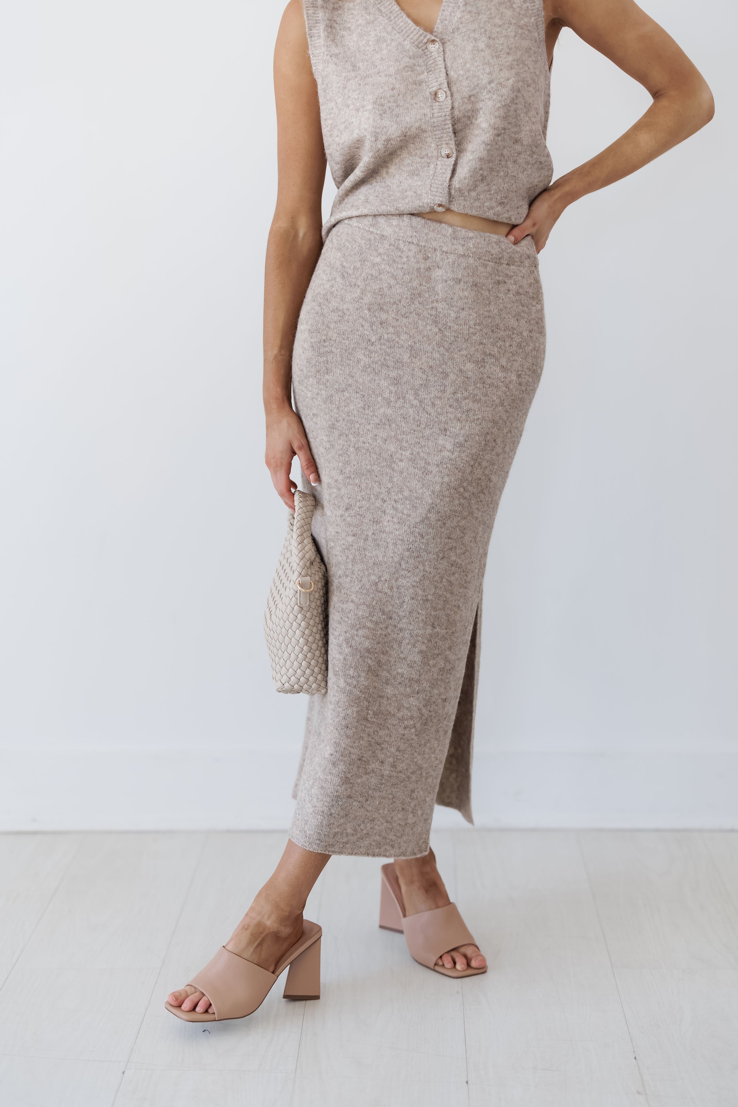 Alyson Skirt - Taupe