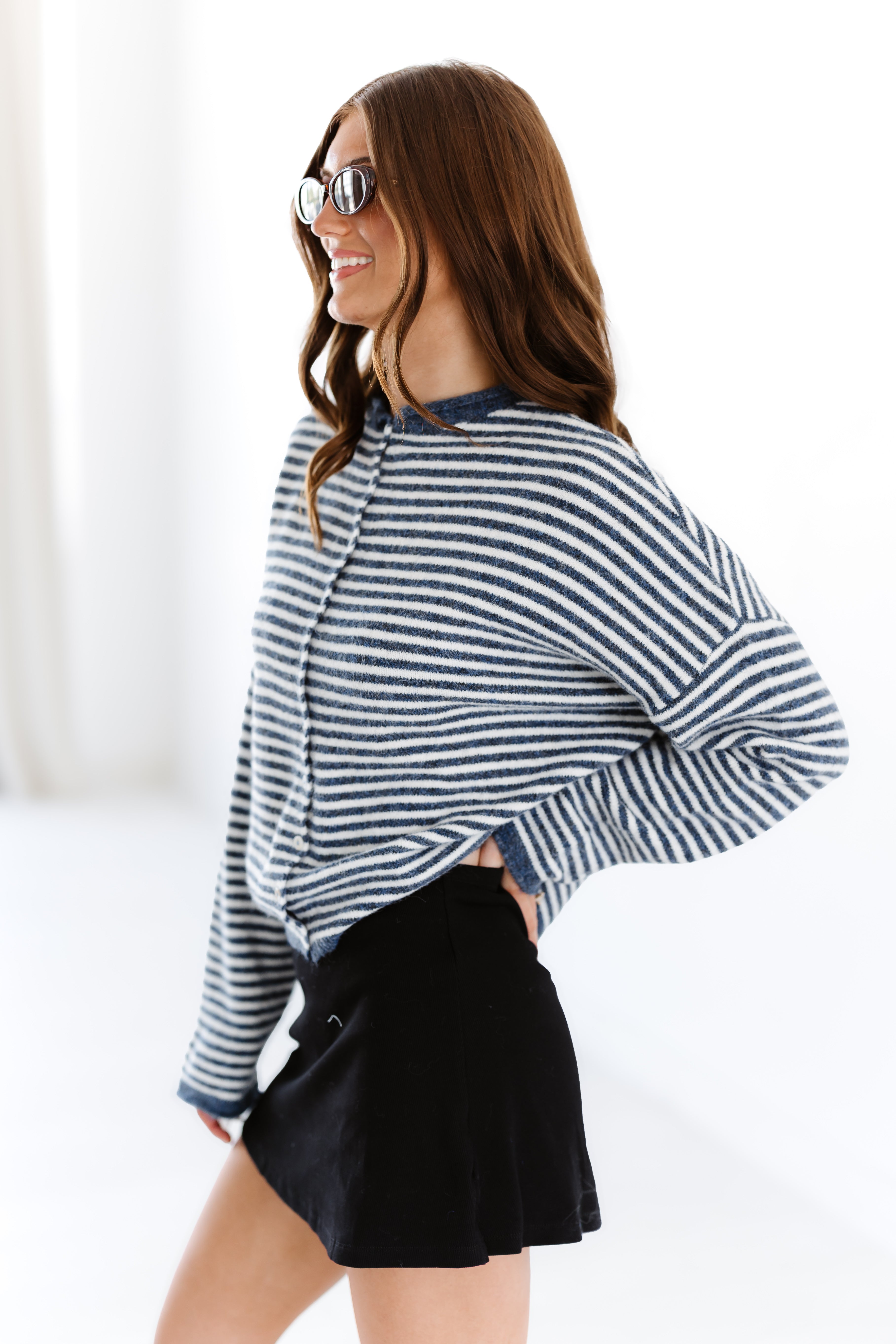 All The Comfort Cardigan - Denim
