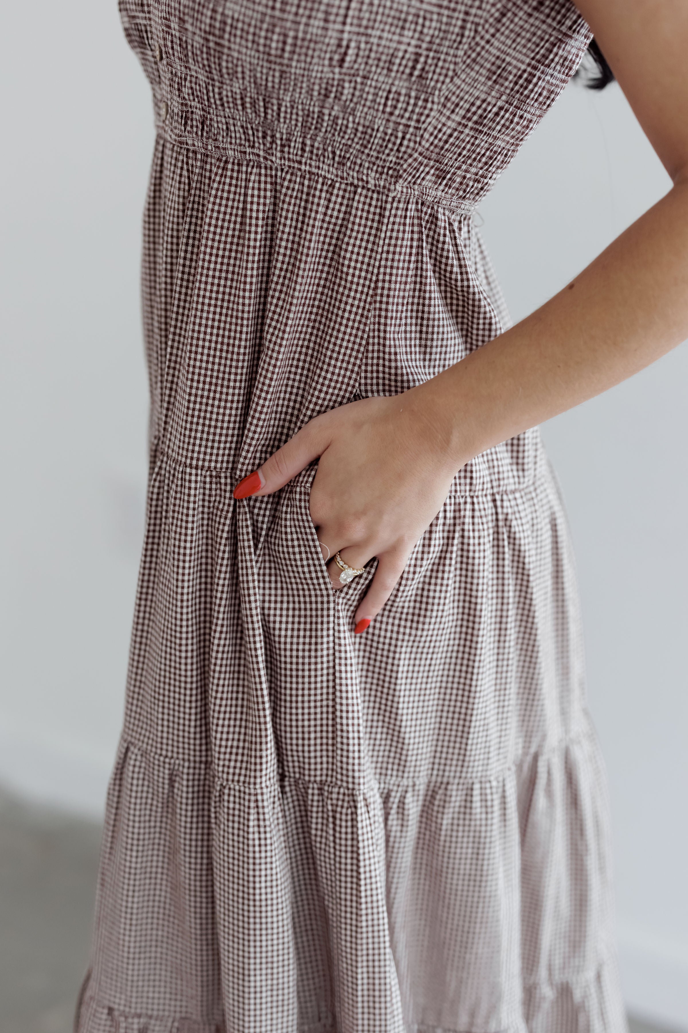 Paisley Dress - Choco/Cream