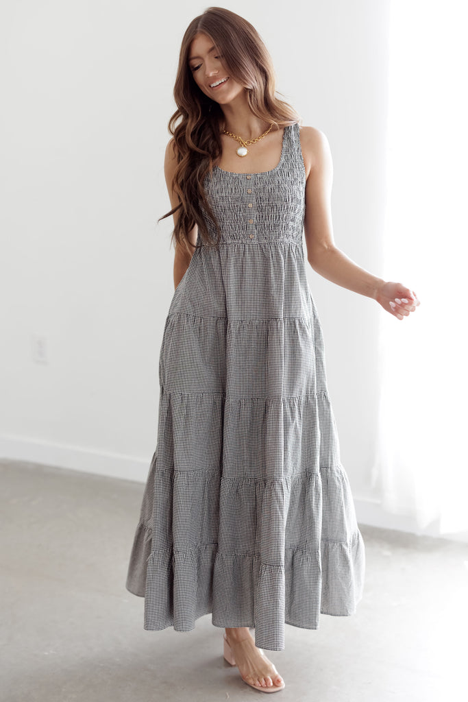 Paisley Dress - Black/White — Landry Kate